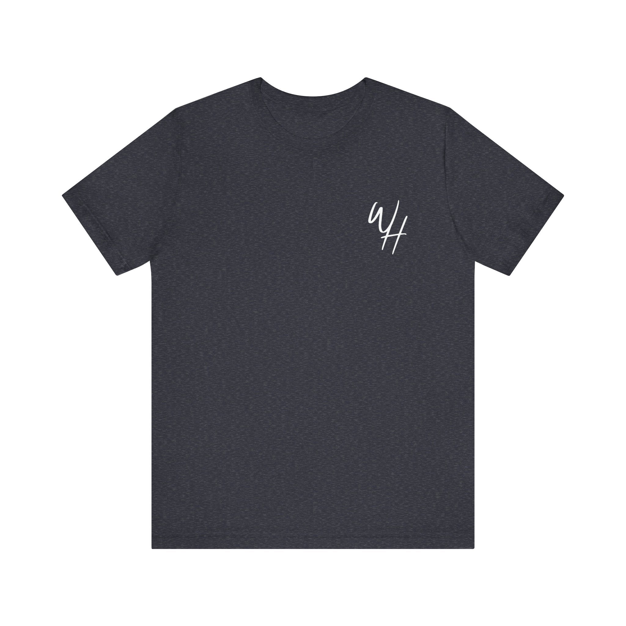 Unisex Short Sleeve T-Shirt, White Logo (Front/Back Designs)