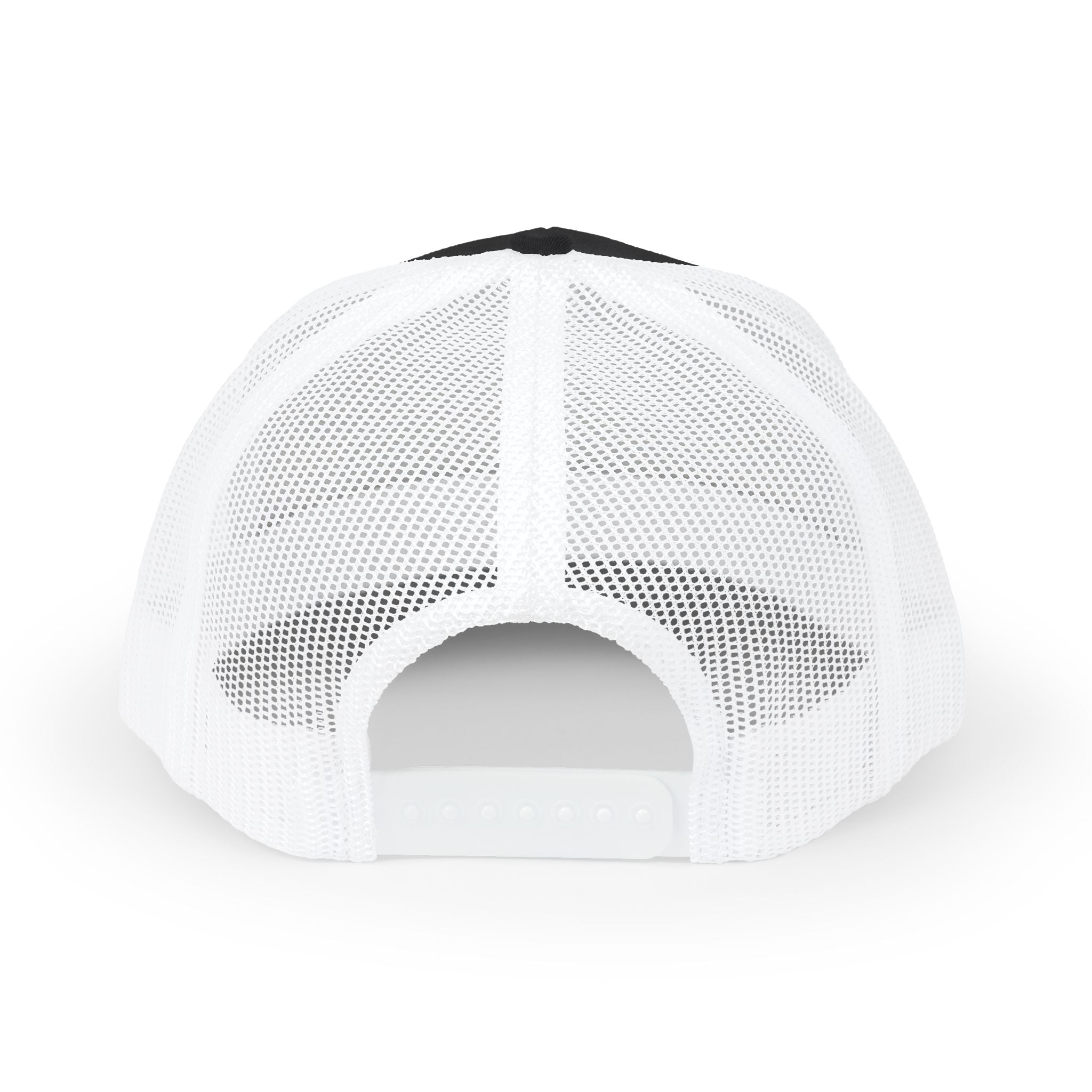 Snapback Trucker Cap, White Logo