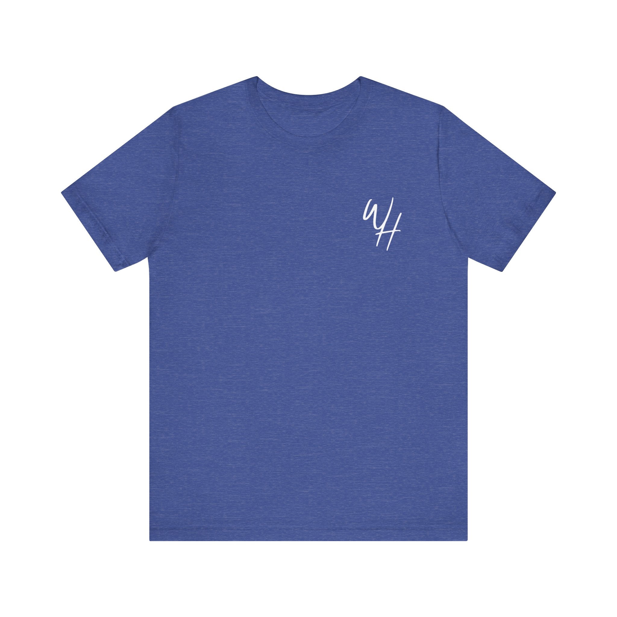 Unisex Short Sleeve T-Shirt, White Logo (Front/Back Designs)