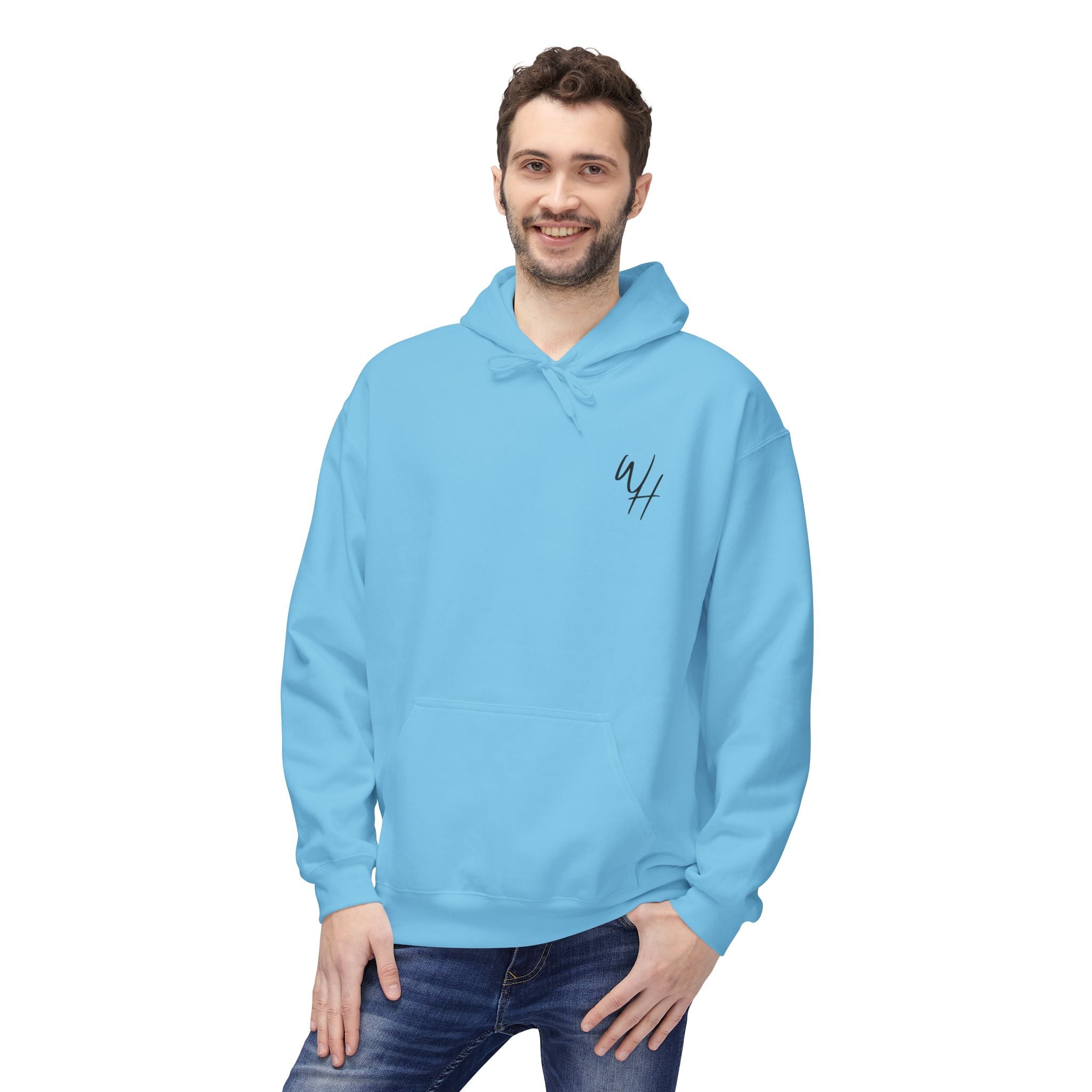 Unisex Hoodie, Black Logo (Front/Back Designs)