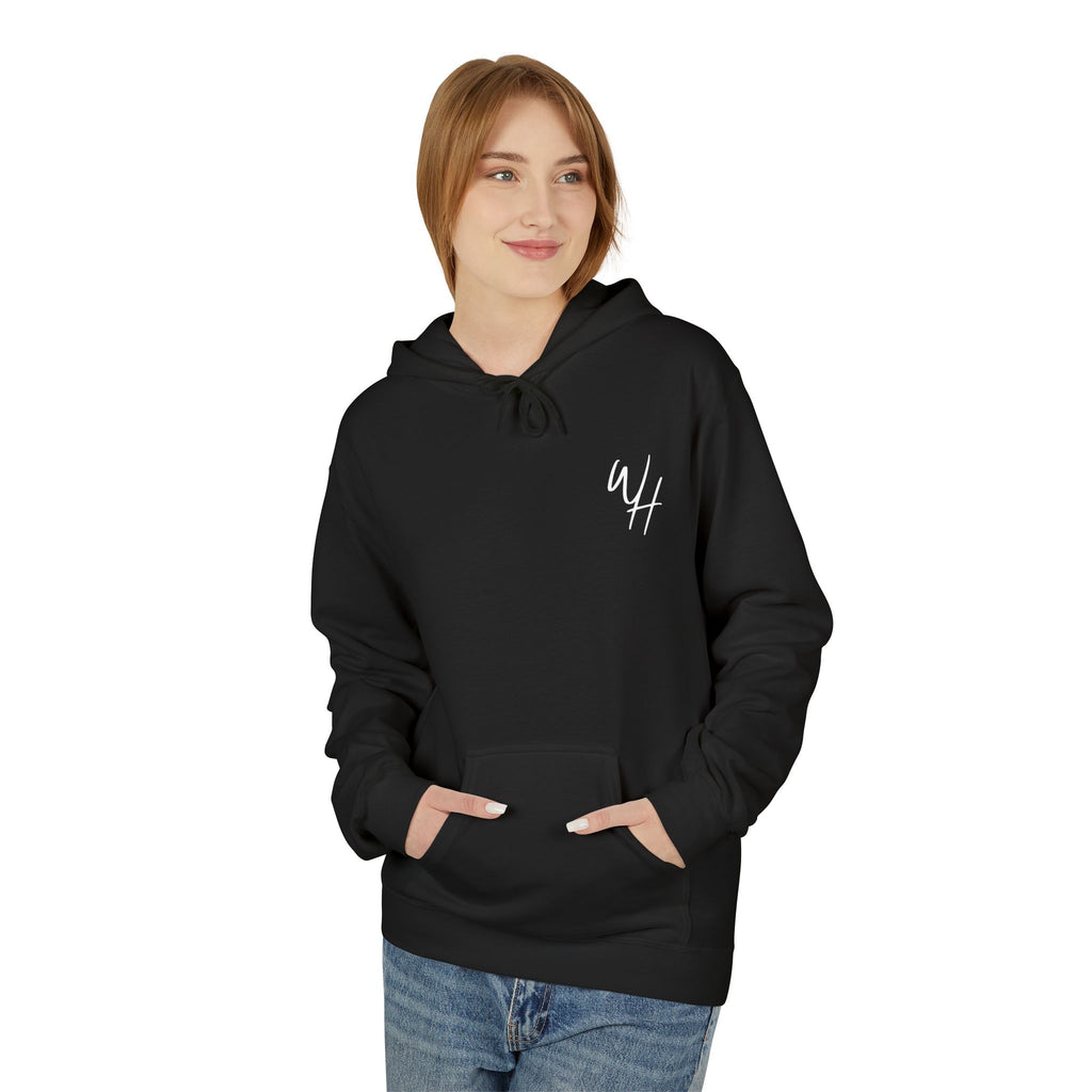 Unisex Hoodie, White Logo (Front/Back Designs)