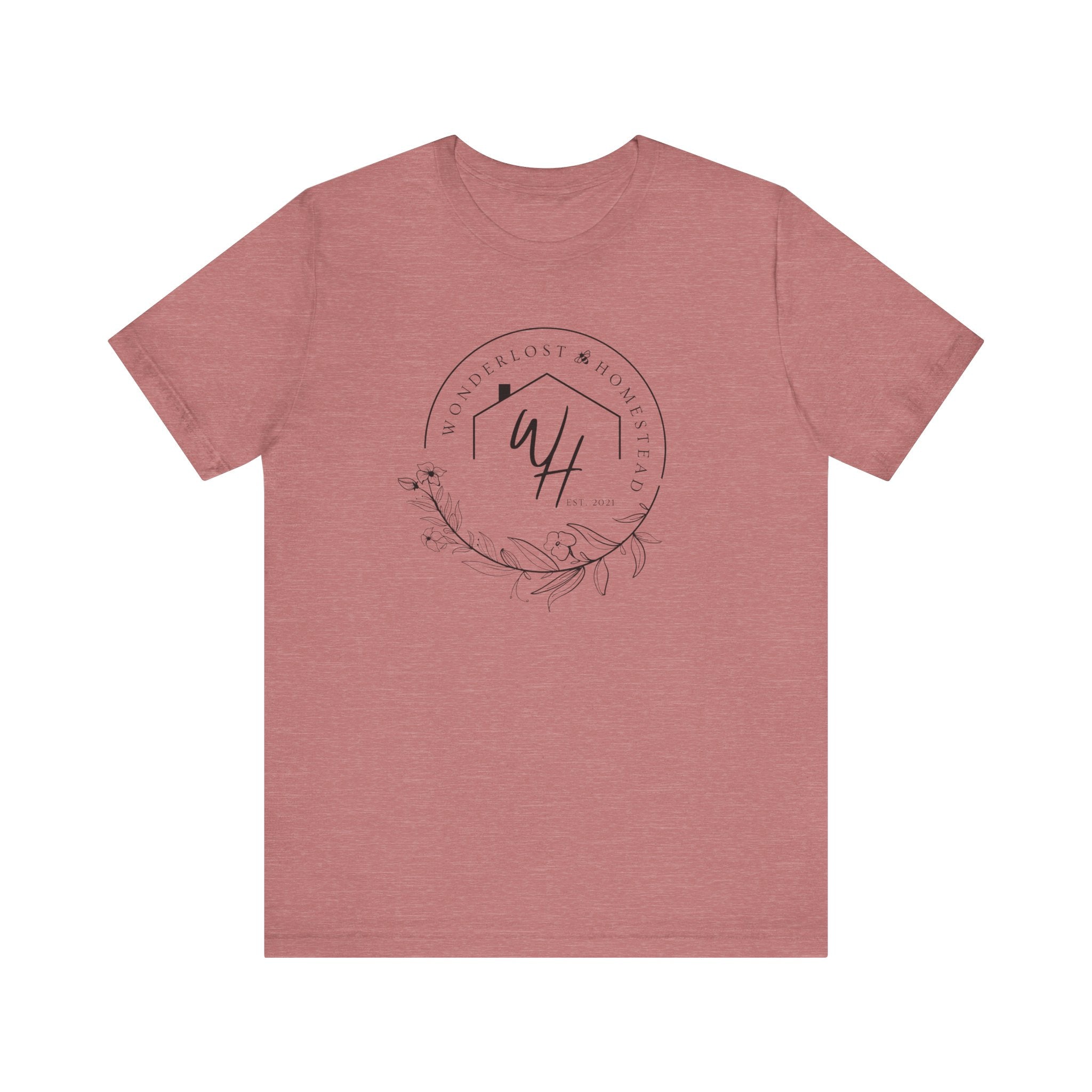 Unisex Short Sleeve T-Shirt, Black Logo