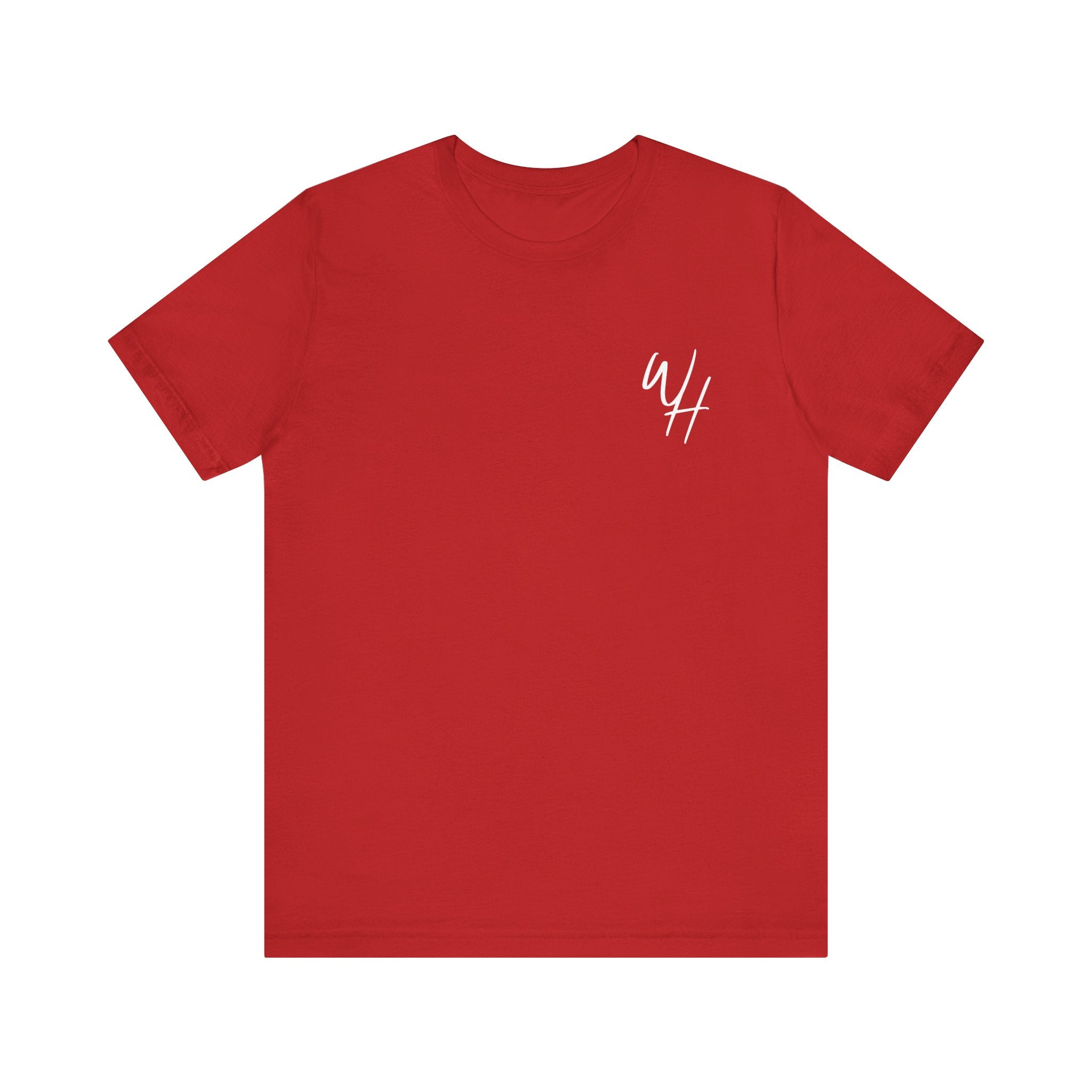 Unisex Short Sleeve T-Shirt, White Logo (Front/Back Designs)