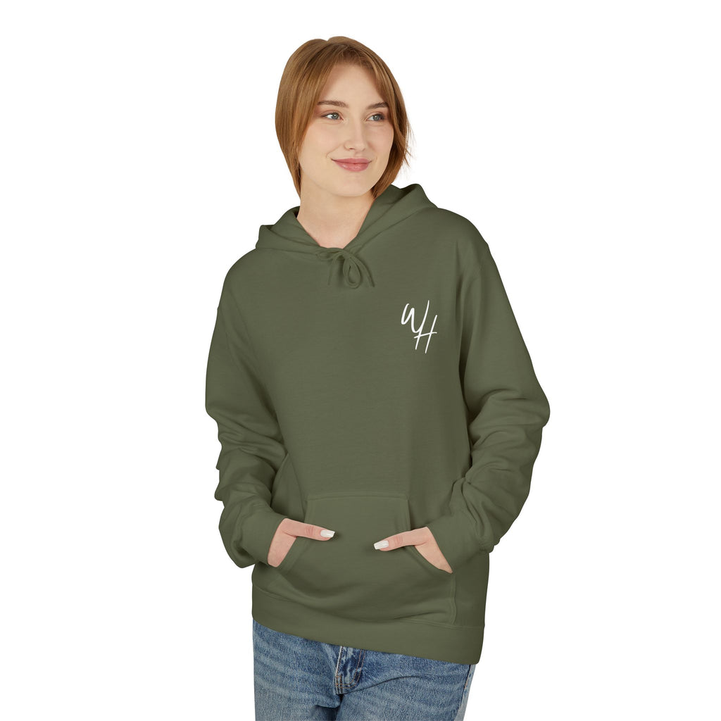 Unisex Hoodie, White Logo (Front/Back Designs)