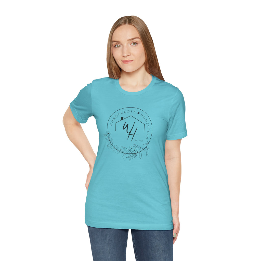 Unisex Short Sleeve T-Shirt, Black Logo