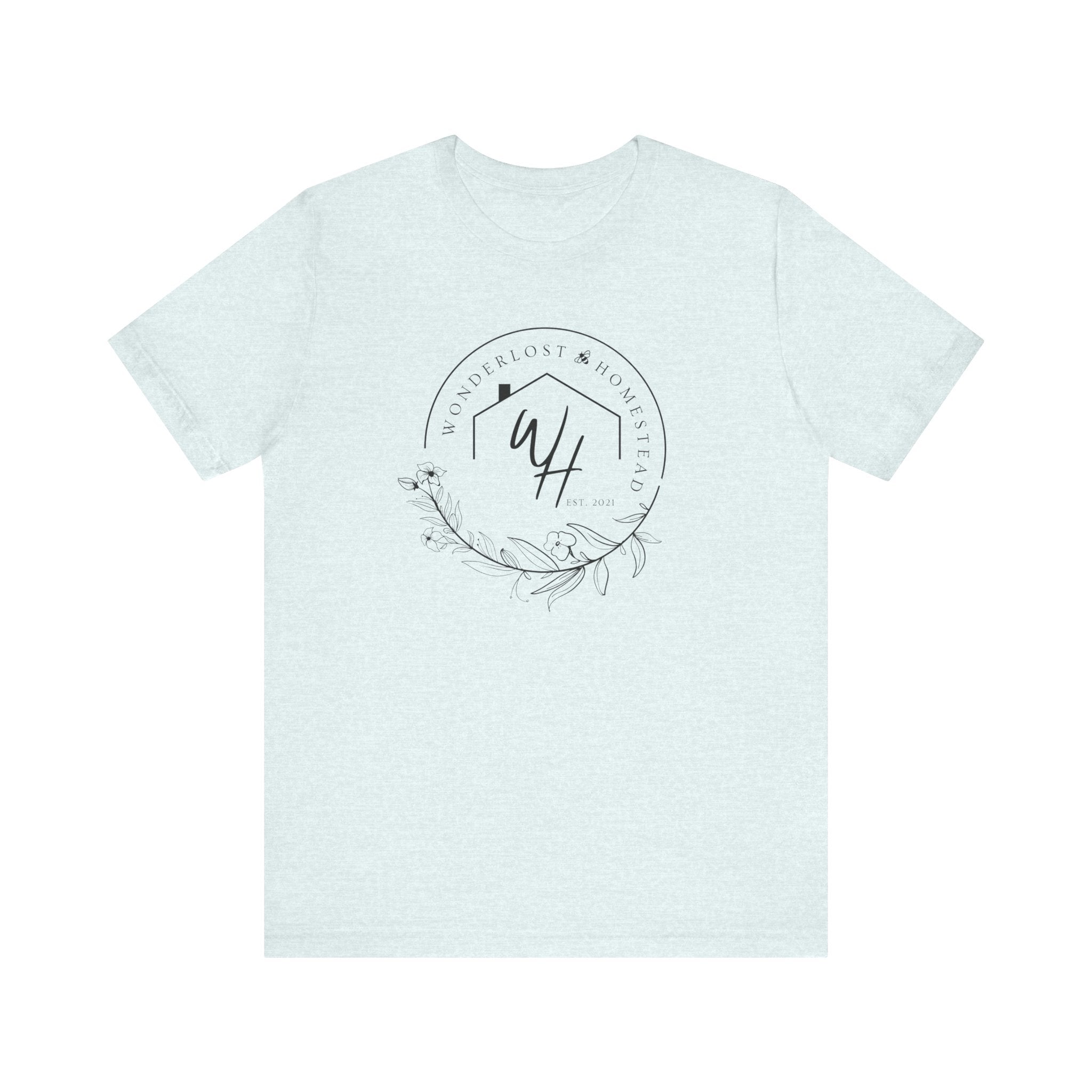 Unisex Short Sleeve T-Shirt, Black Logo