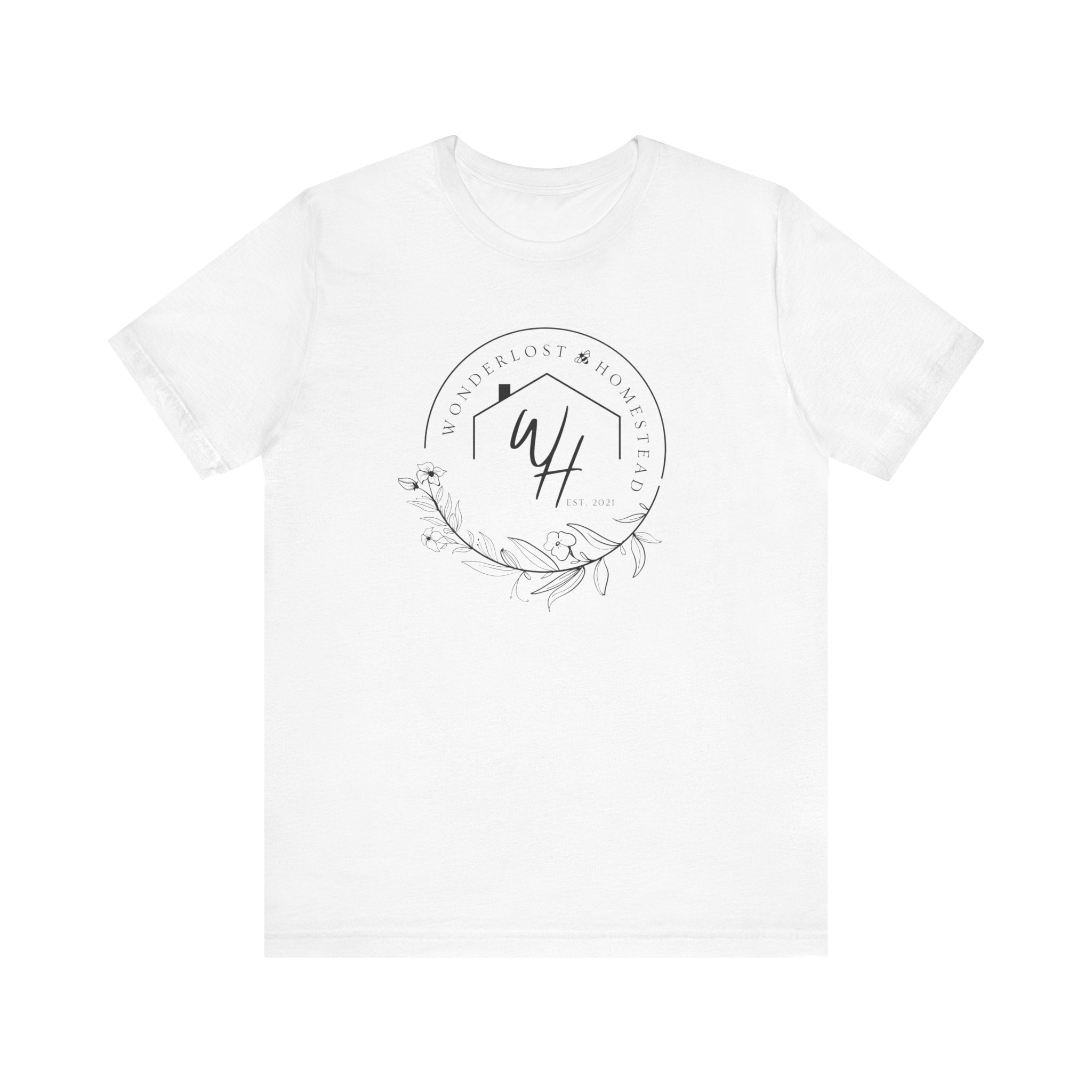 Unisex Short Sleeve T-Shirt, Black Logo