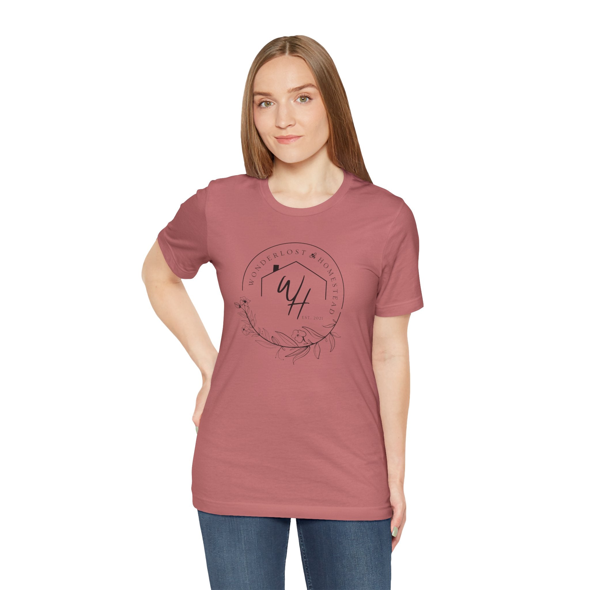 Unisex Short Sleeve T-Shirt, Black Logo