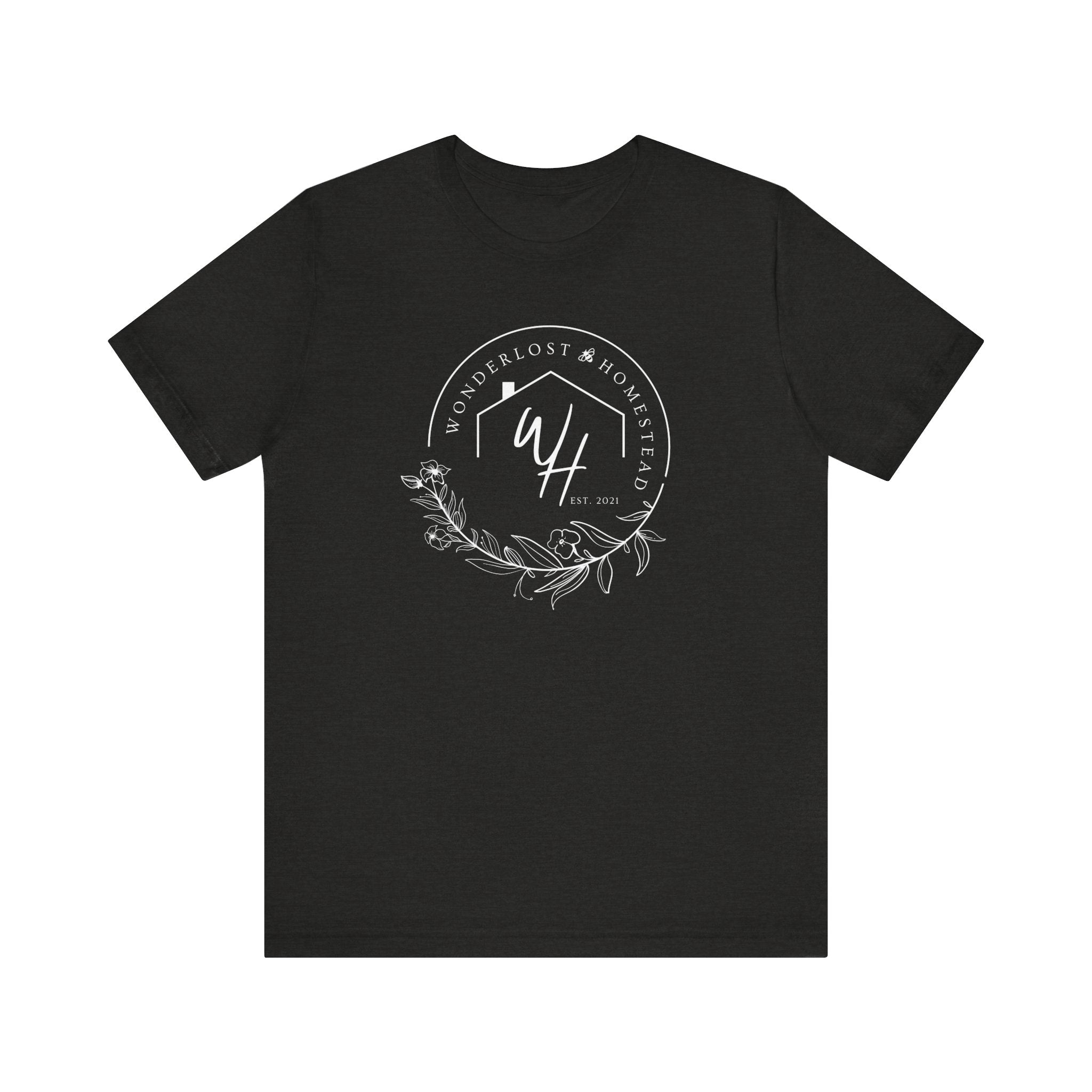 Unisex Short Sleeve T-Shirt, White Logo