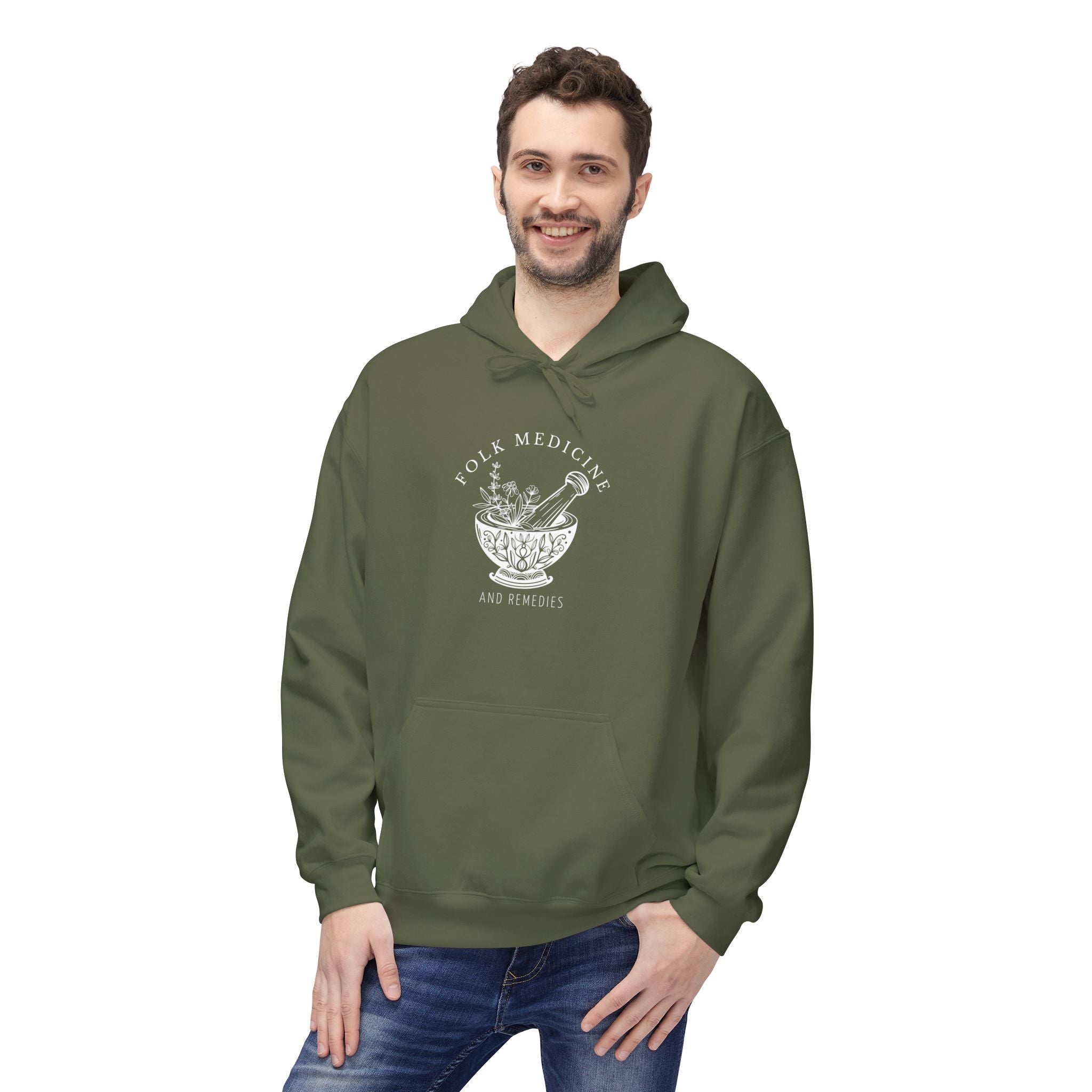 Unisex Hoodie, White Logo