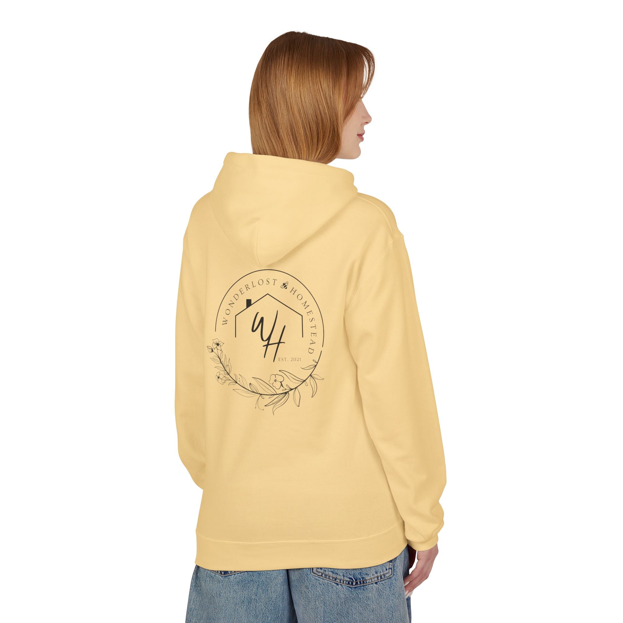 Unisex Hoodie, Black Logo (Front/Back Designs)
