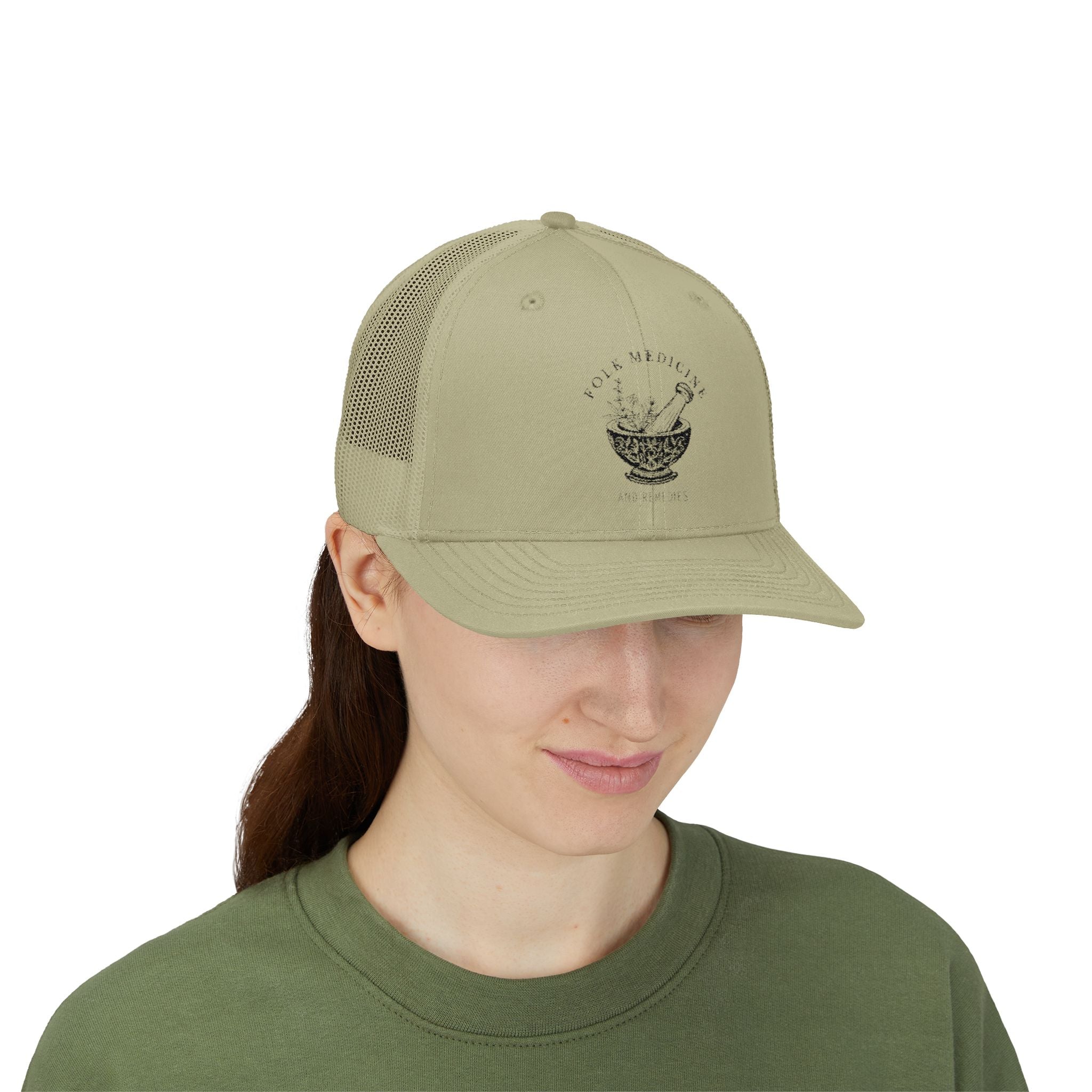 Snapback Trucker Cap - Black Logo