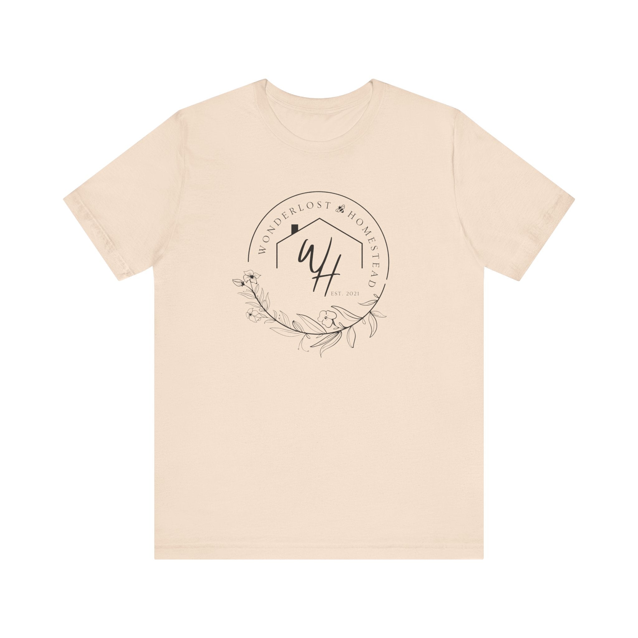 Unisex Short Sleeve T-Shirt, Black Logo