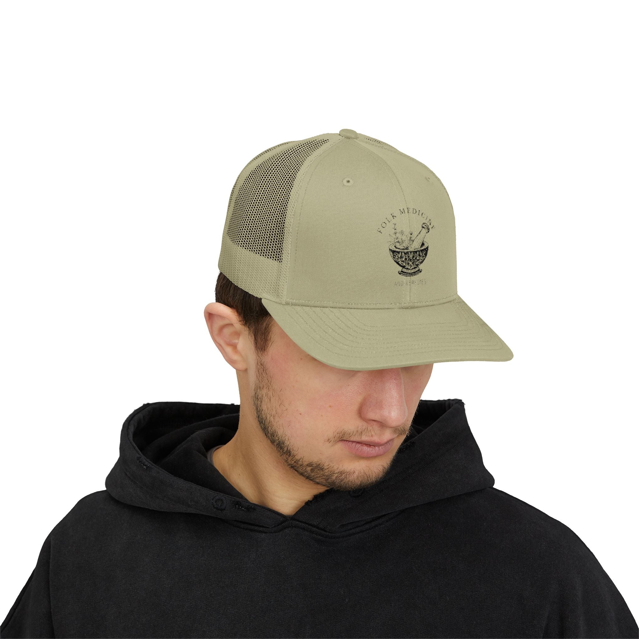 Snapback Trucker Cap - Black Logo