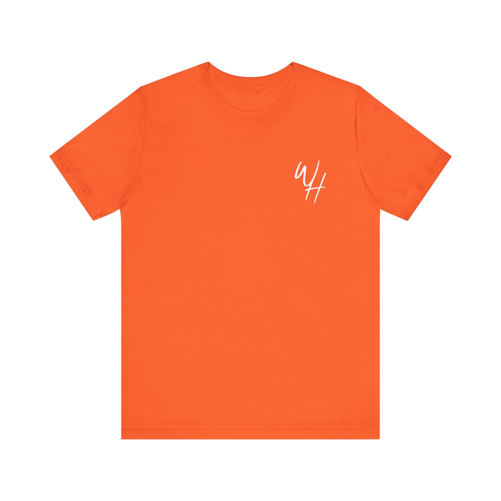 Unisex Short Sleeve T-Shirt, White Logo (Front/Back Designs)