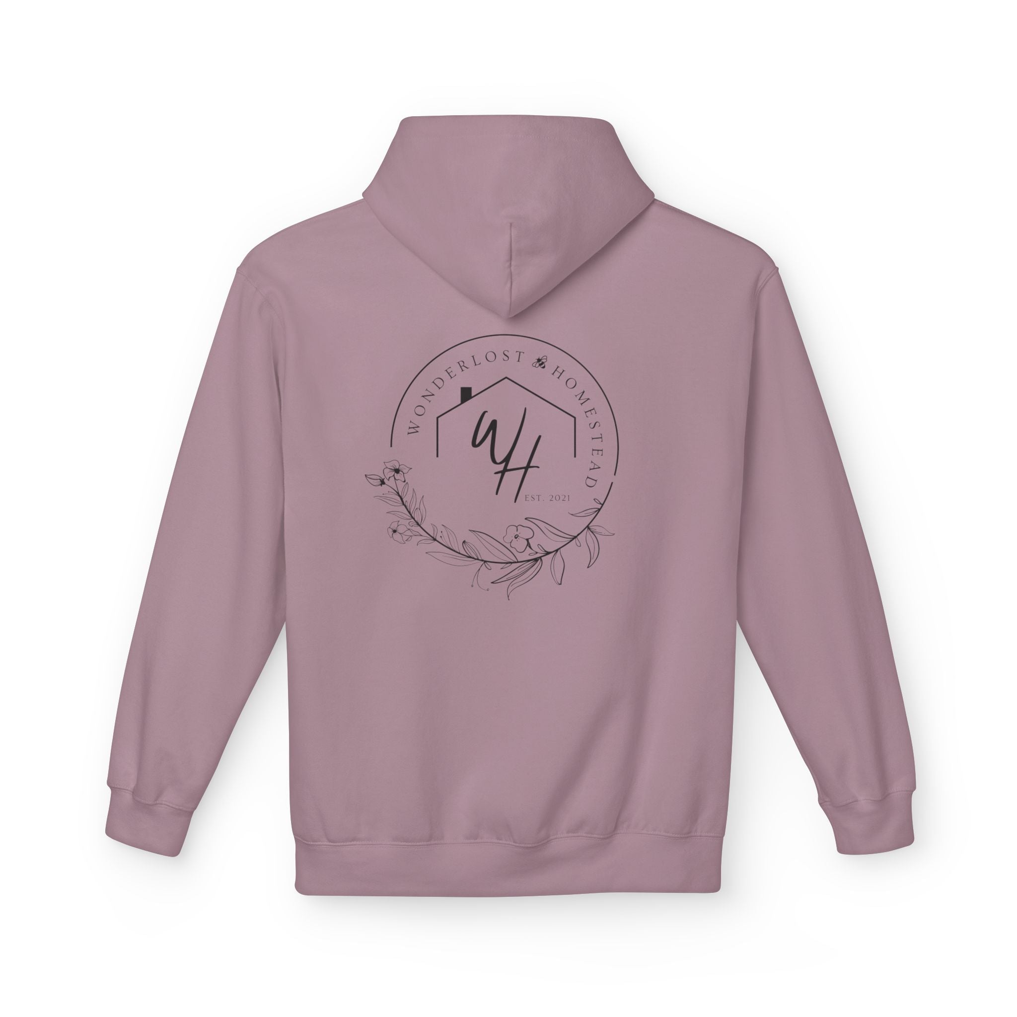 Unisex Hoodie, Black Logo (Front/Back Designs)