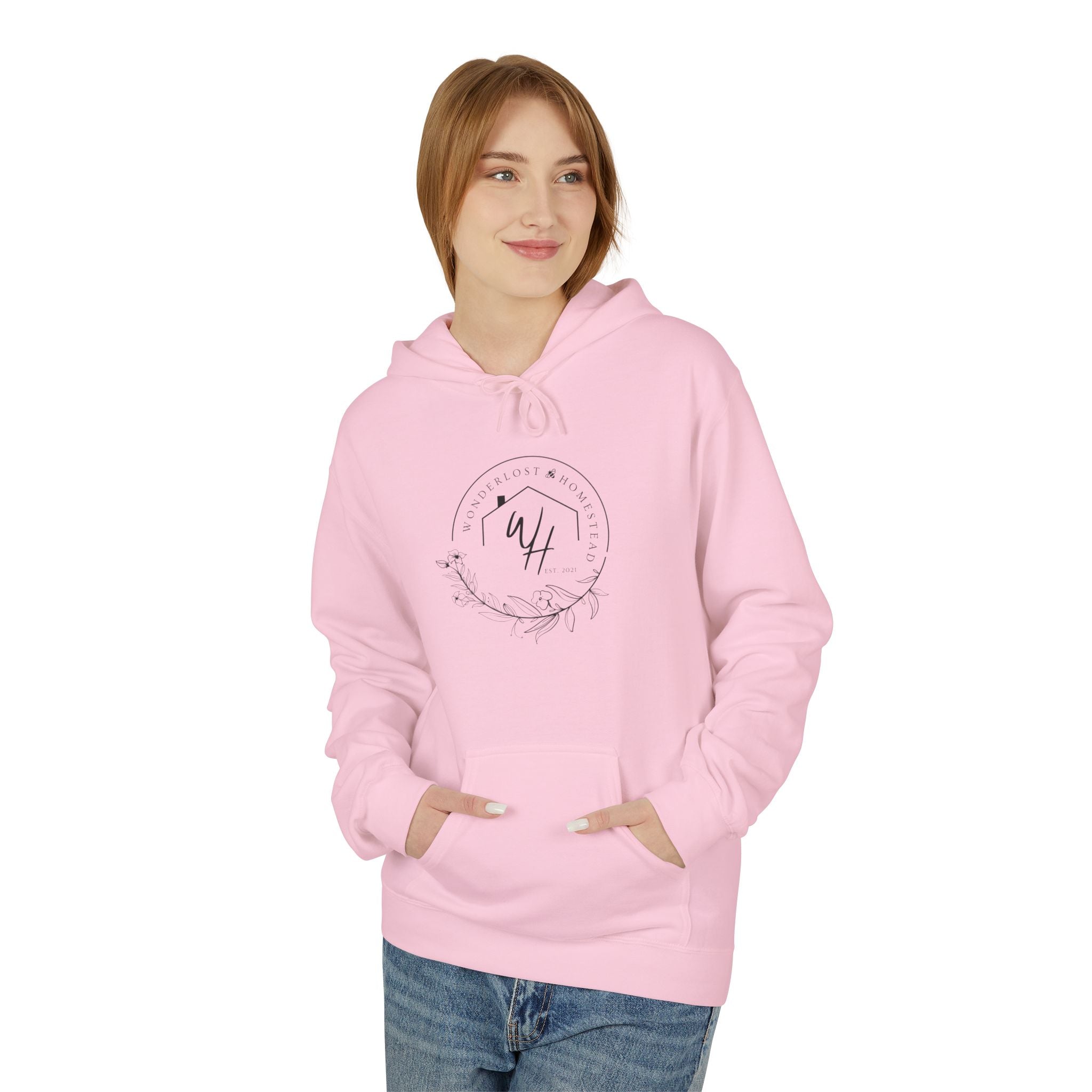 Unisex Hoodie, Black Logo