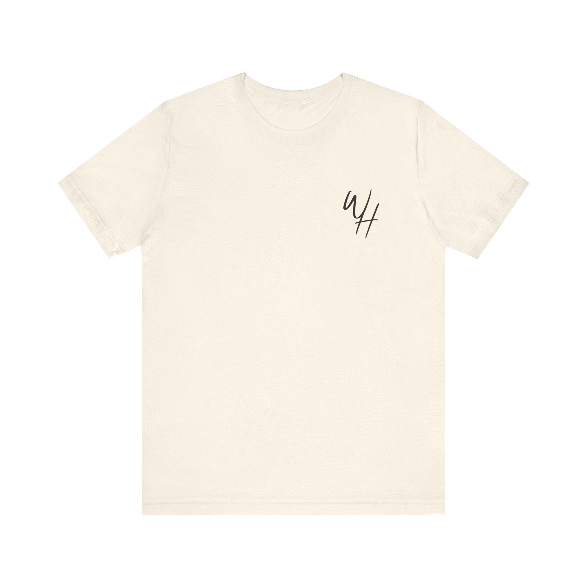 Unisex Short Sleeve T-Shirt, Black Logo (Front/Back Designs)
