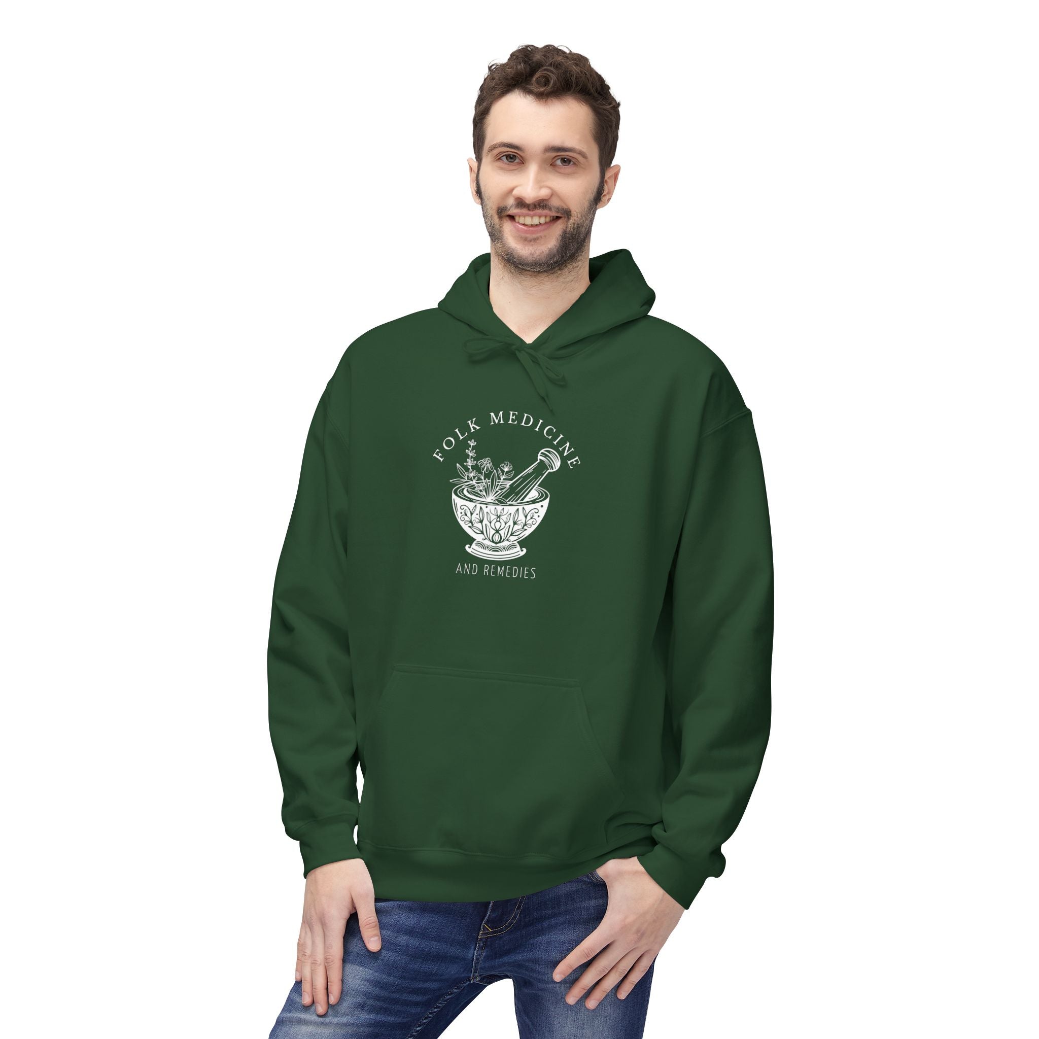 Unisex Hoodie, White Logo
