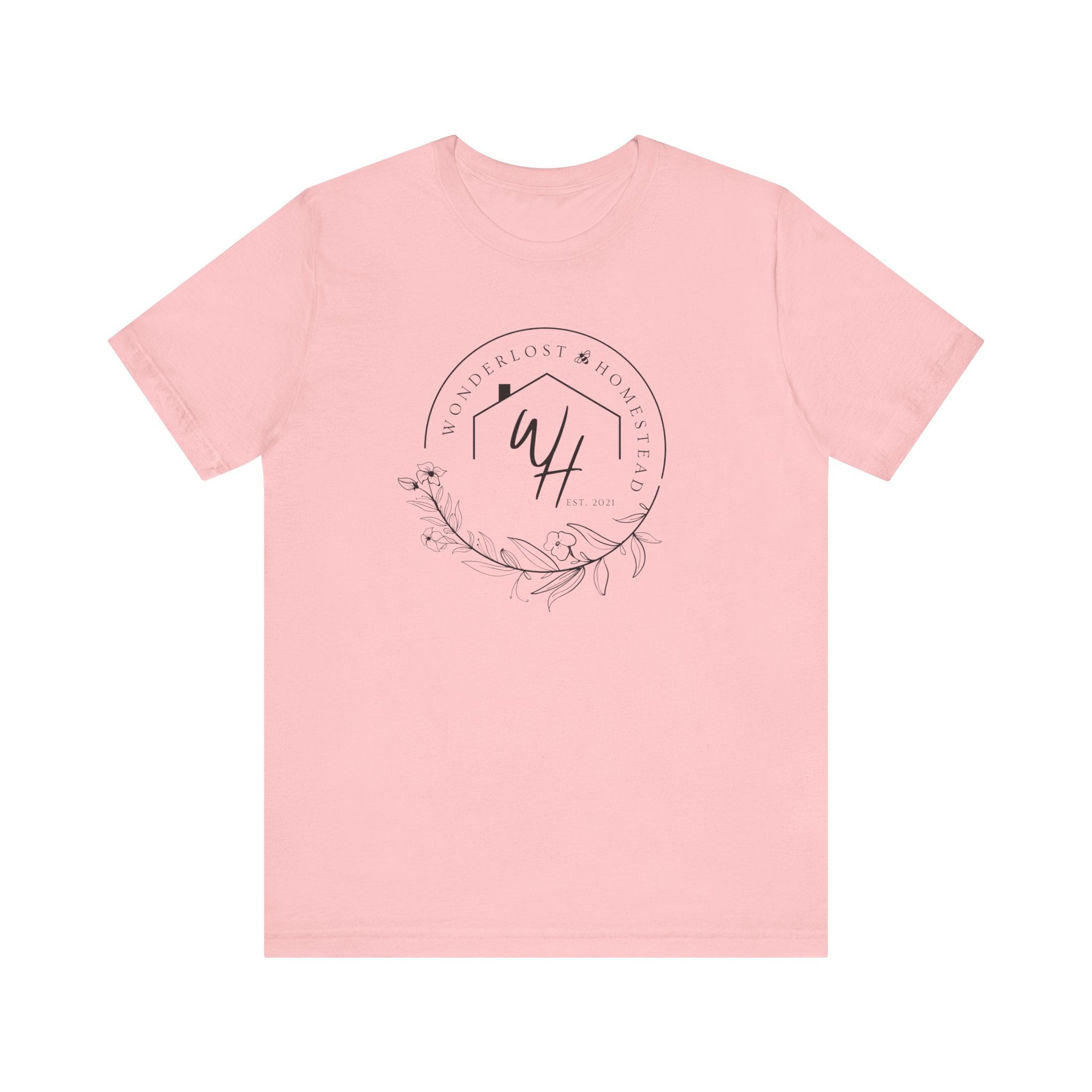 Unisex Short Sleeve T-Shirt, Black Logo