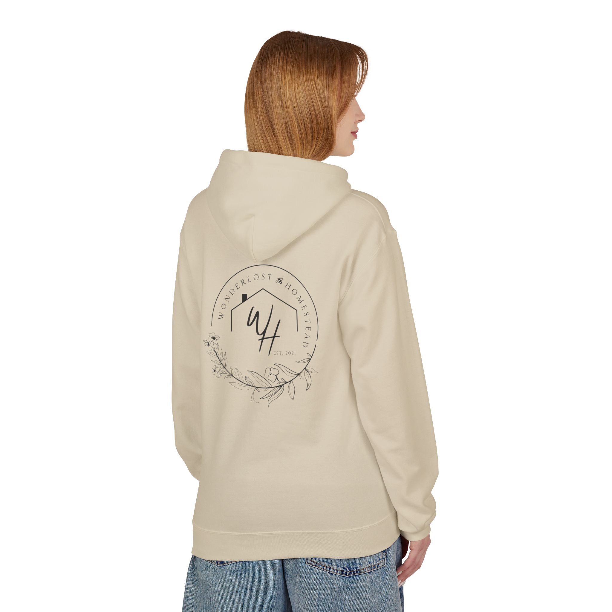 Unisex Hoodie, Black Logo (Front/Back Designs)