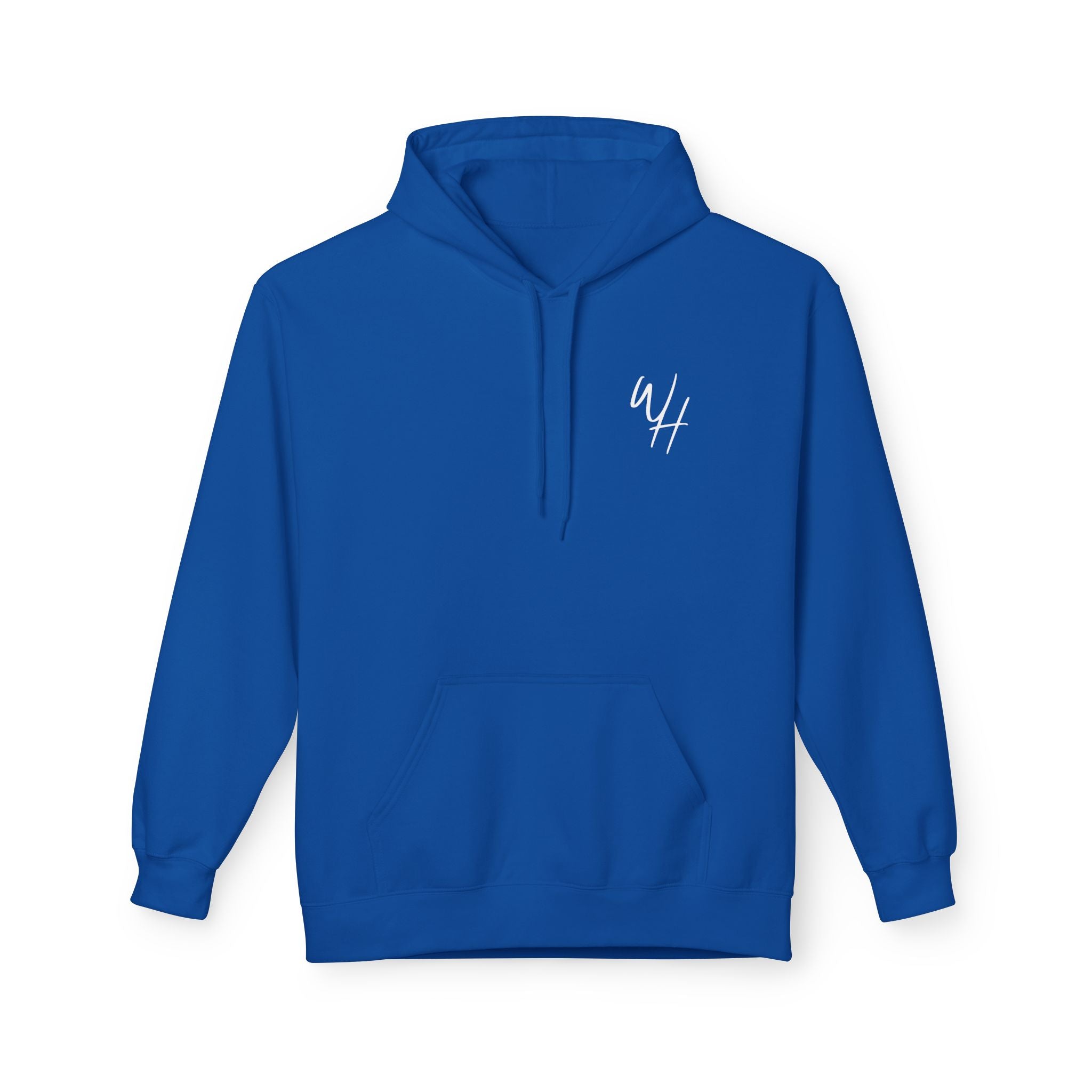 Unisex Hoodie, White Logo (Front/Back Designs)