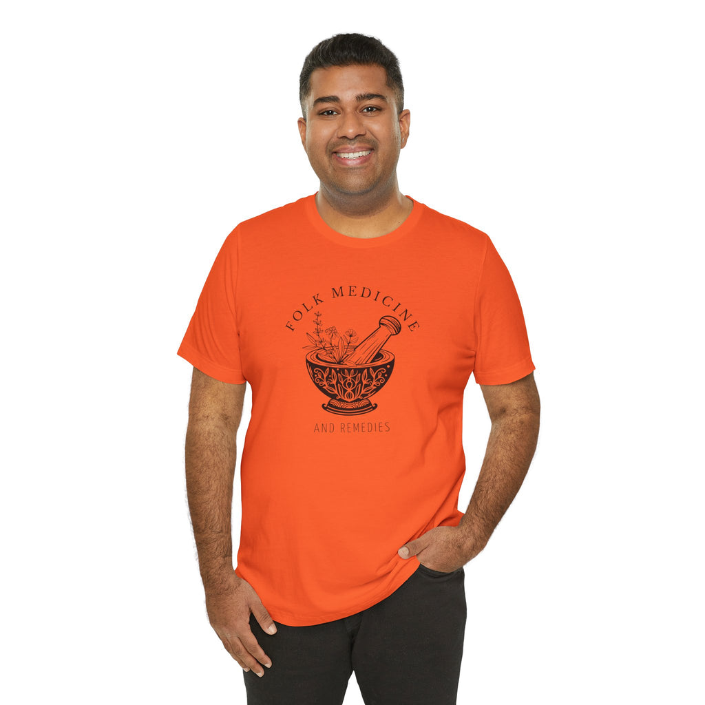 Unisex Short Sleeve T-Shirt, Black Logo