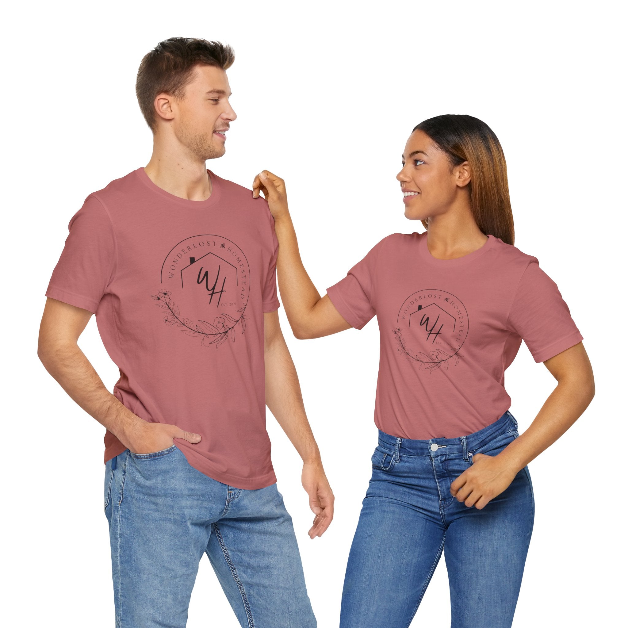 Unisex Short Sleeve T-Shirt, Black Logo
