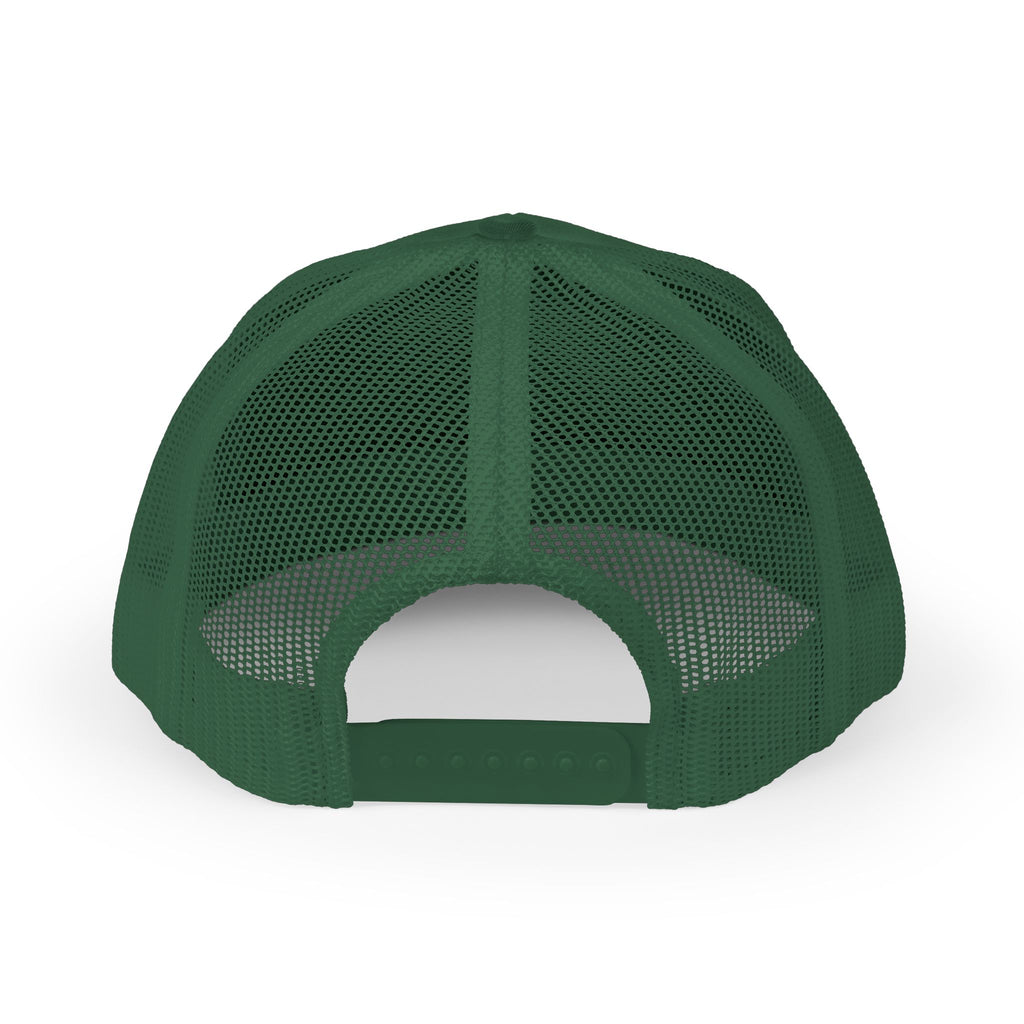 Snapback Trucker Cap, White Logo
