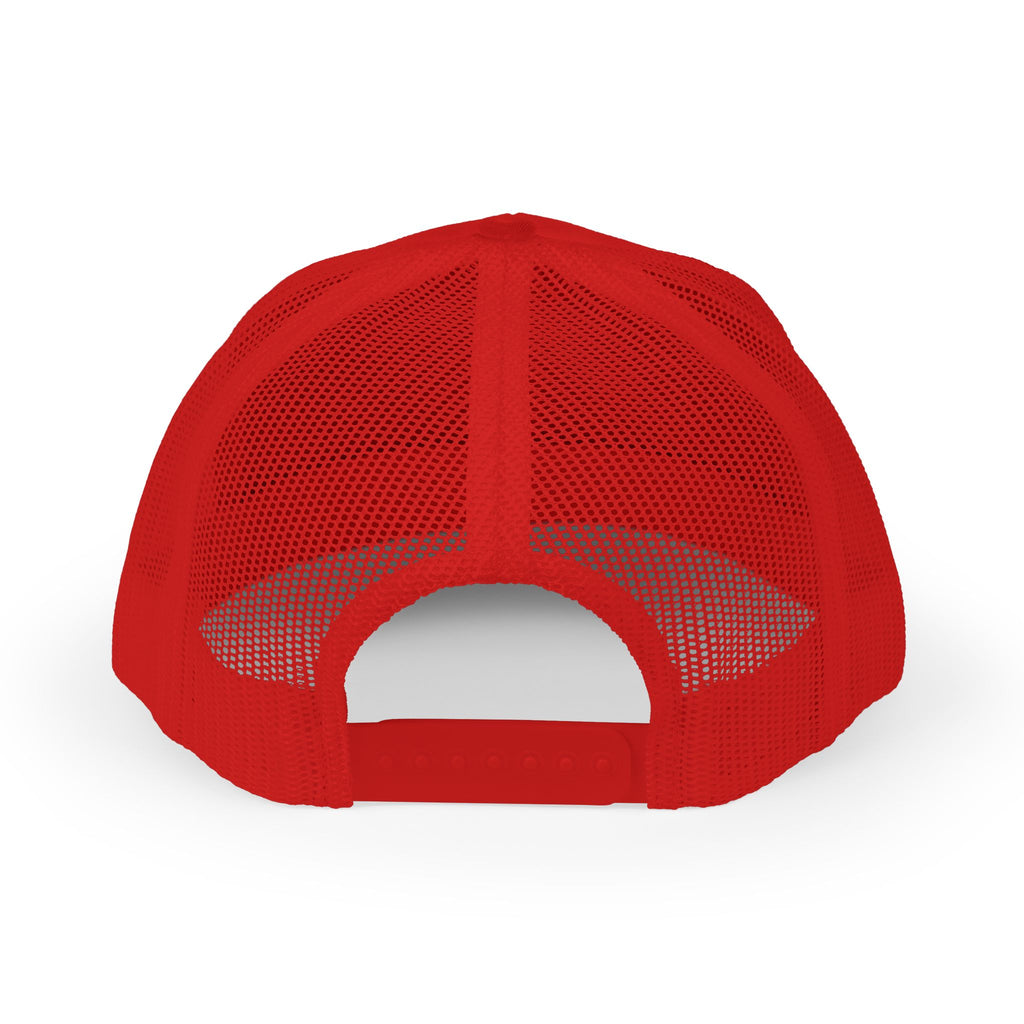 Snapback Trucker Cap, White Logo