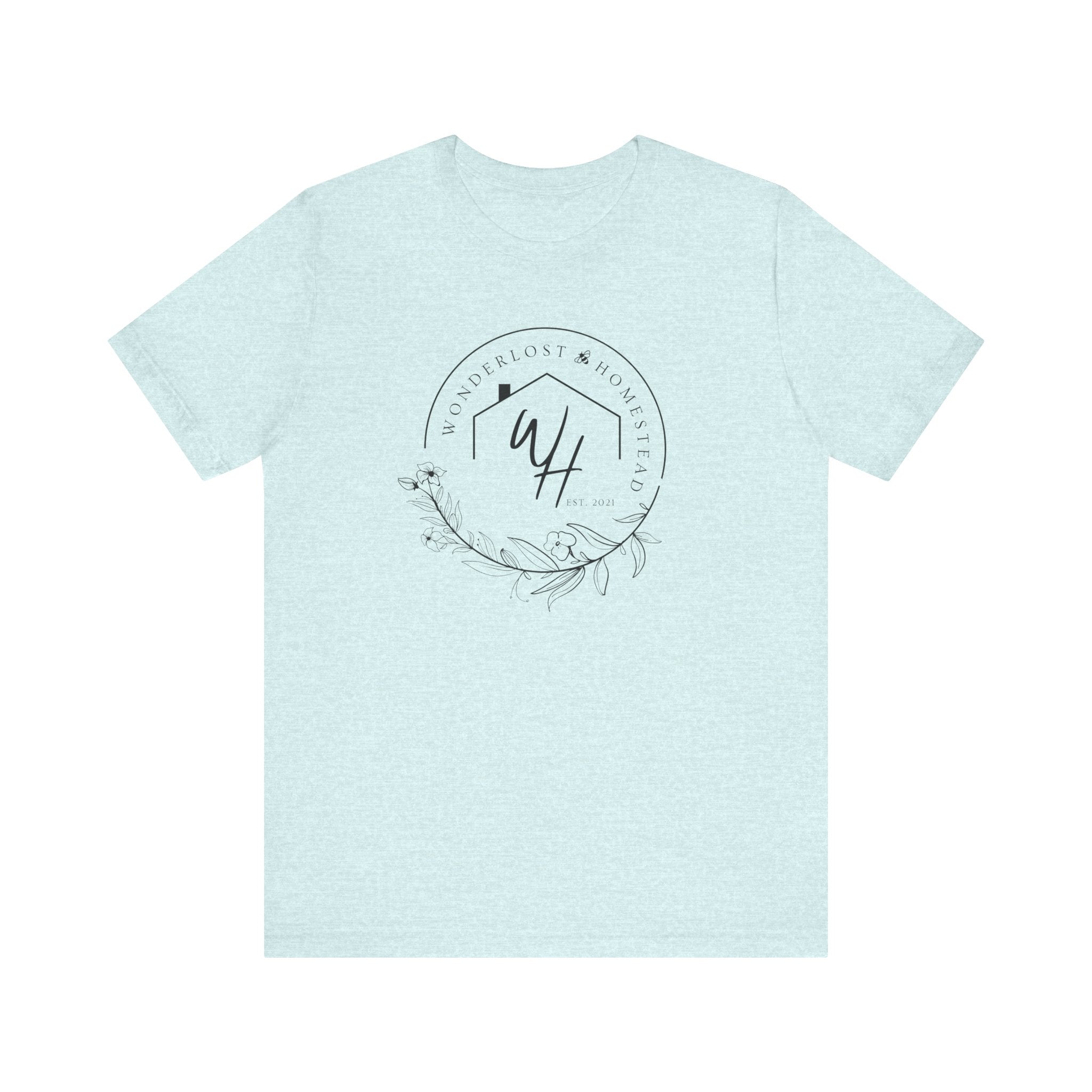 Unisex Short Sleeve T-Shirt, Black Logo