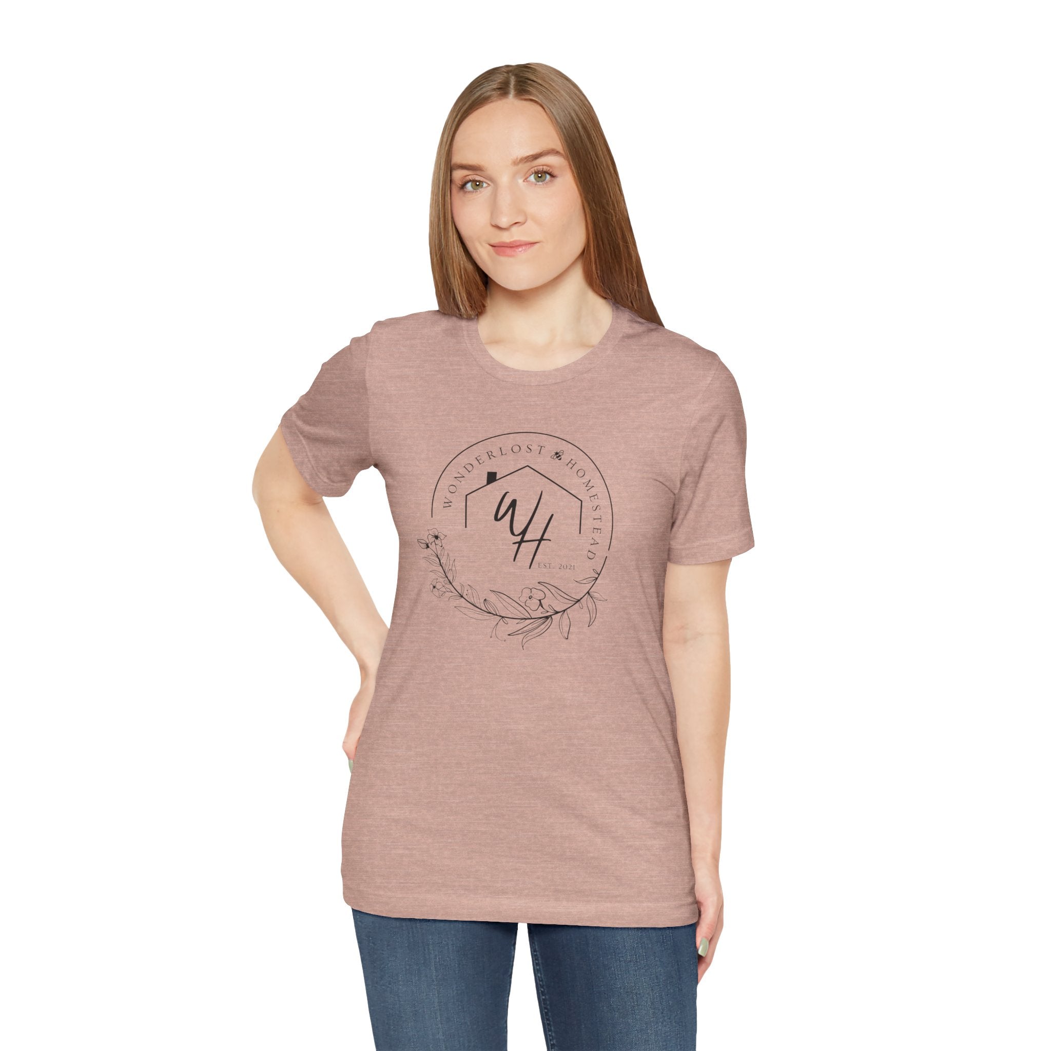 Unisex Short Sleeve T-Shirt, Black Logo