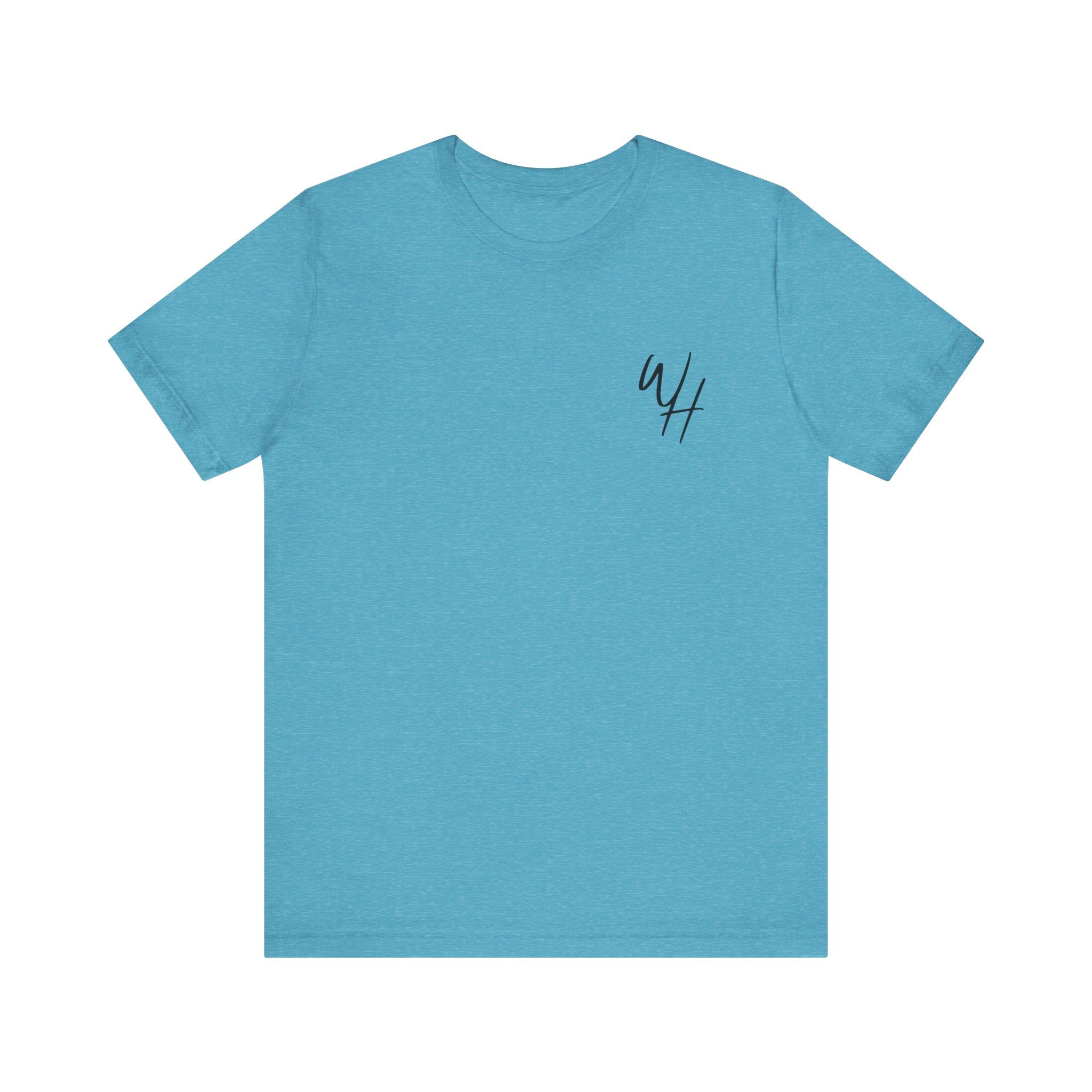 Unisex Short Sleeve T-Shirt, Black Logo (Front/Back Designs)