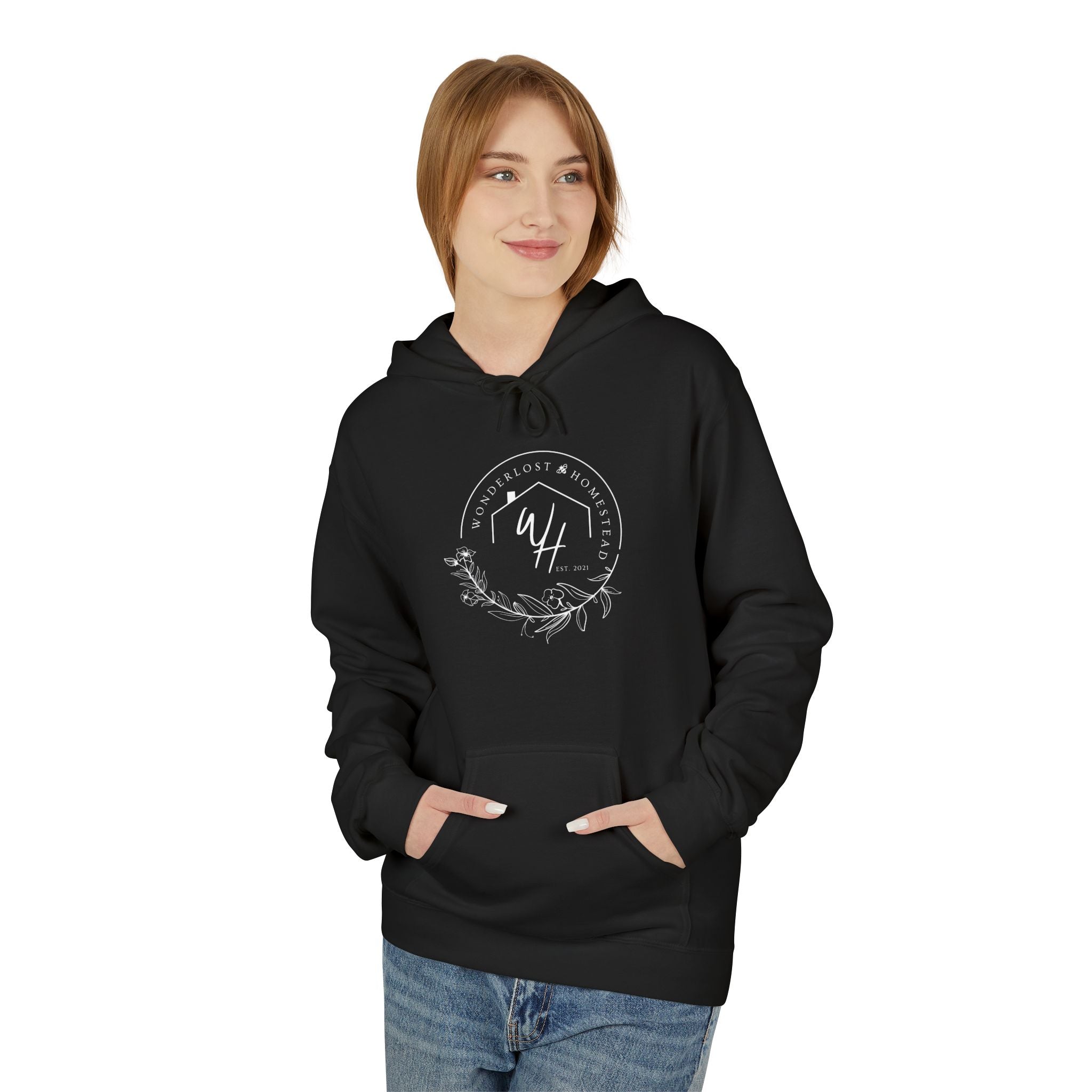 Unisex Hoodie, White Logo
