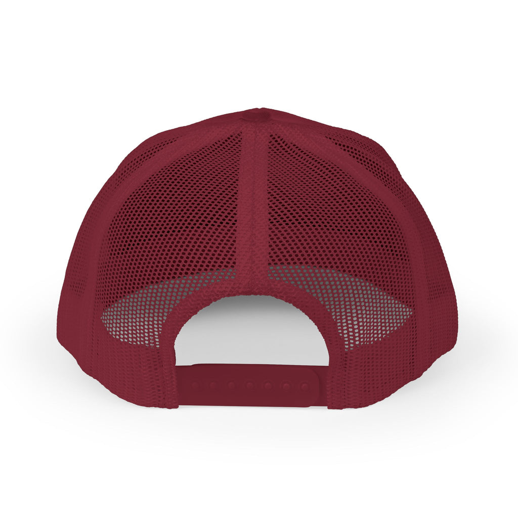 Snapback Trucker Cap, White Logo
