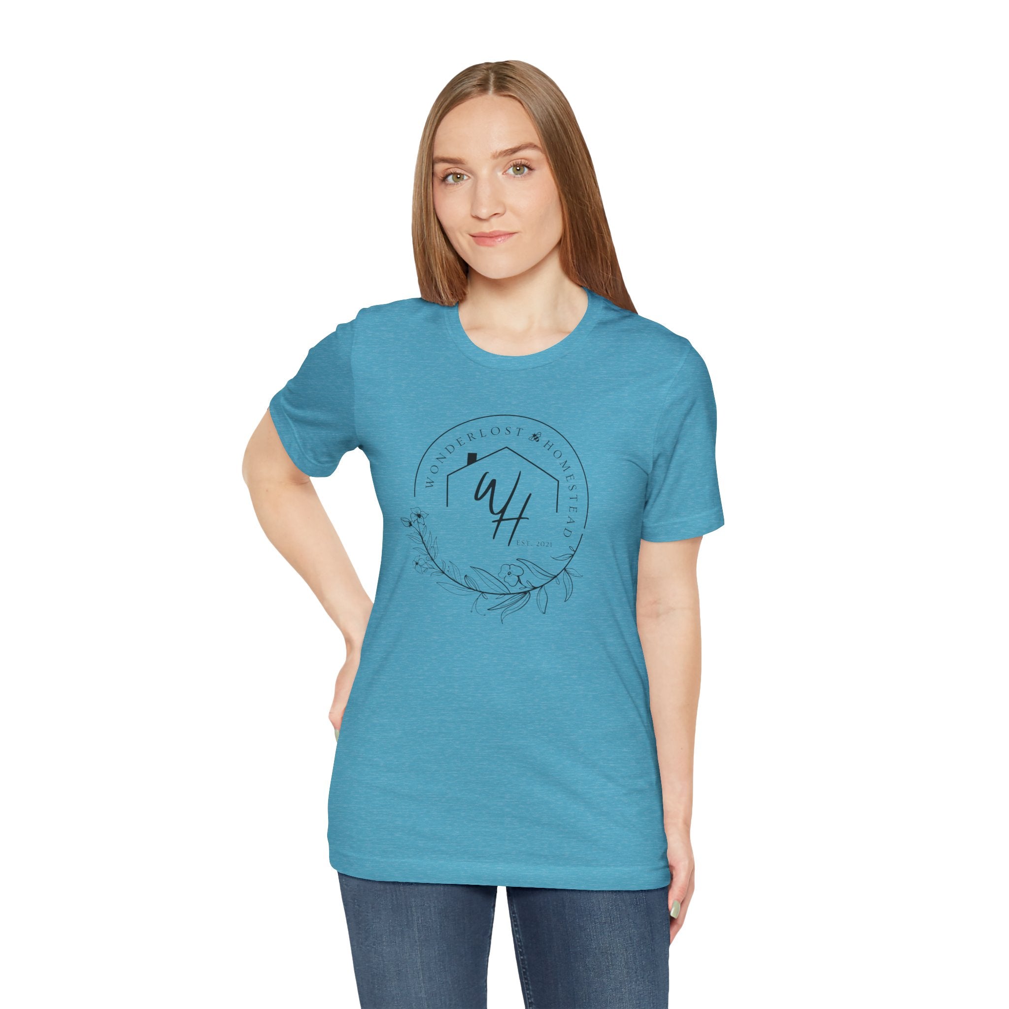 Unisex Short Sleeve T-Shirt, Black Logo