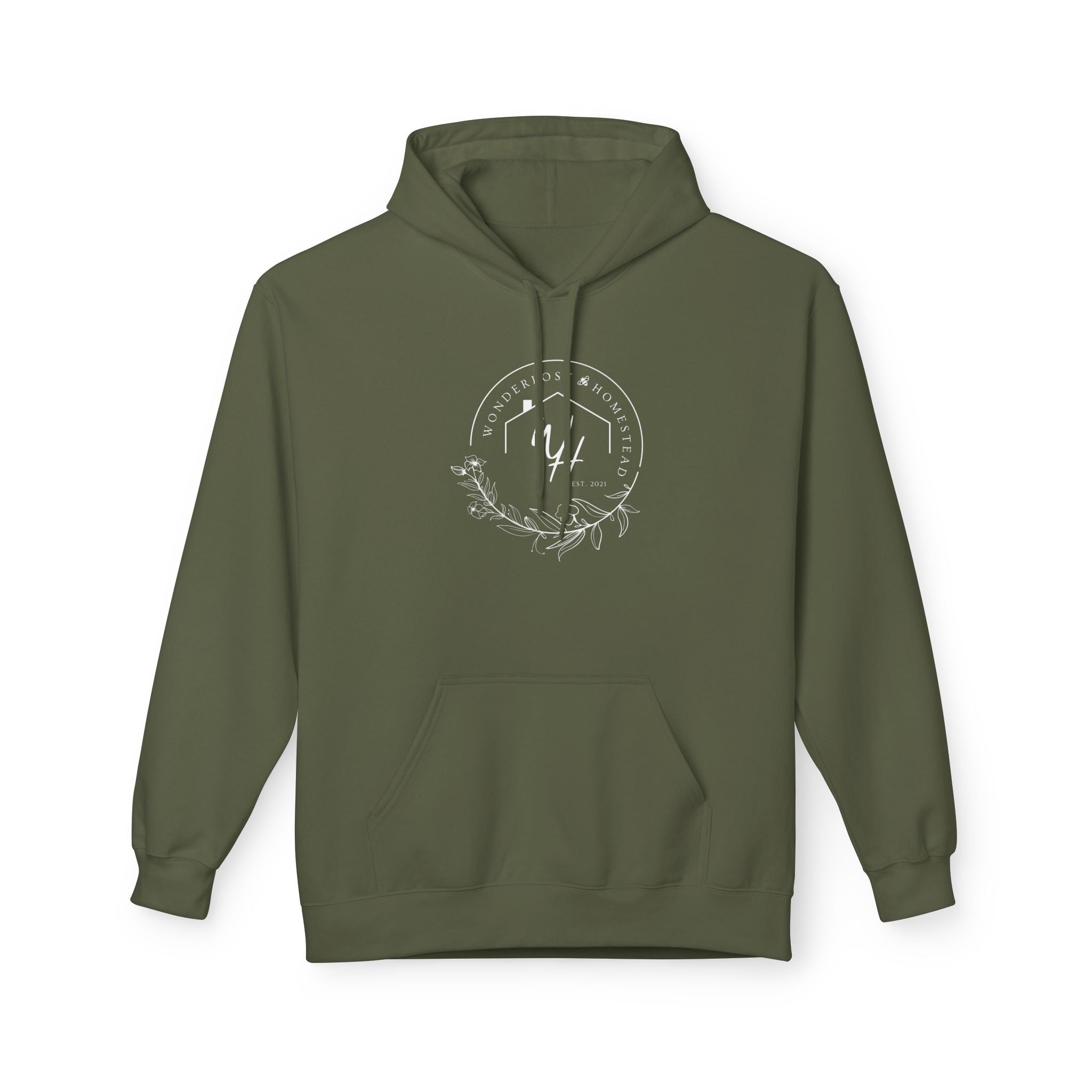 Unisex Hoodie, White Logo