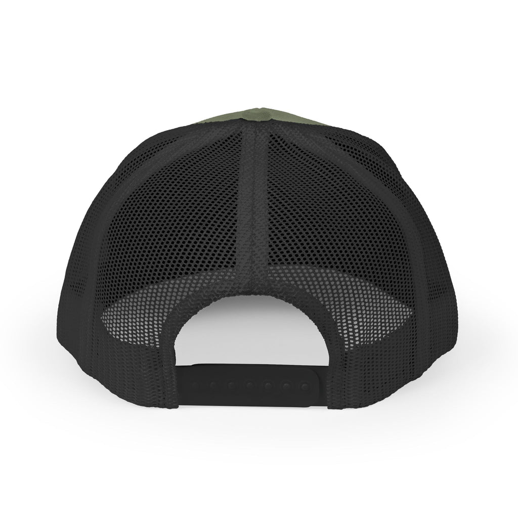 Snapback Trucker Cap, White Logo