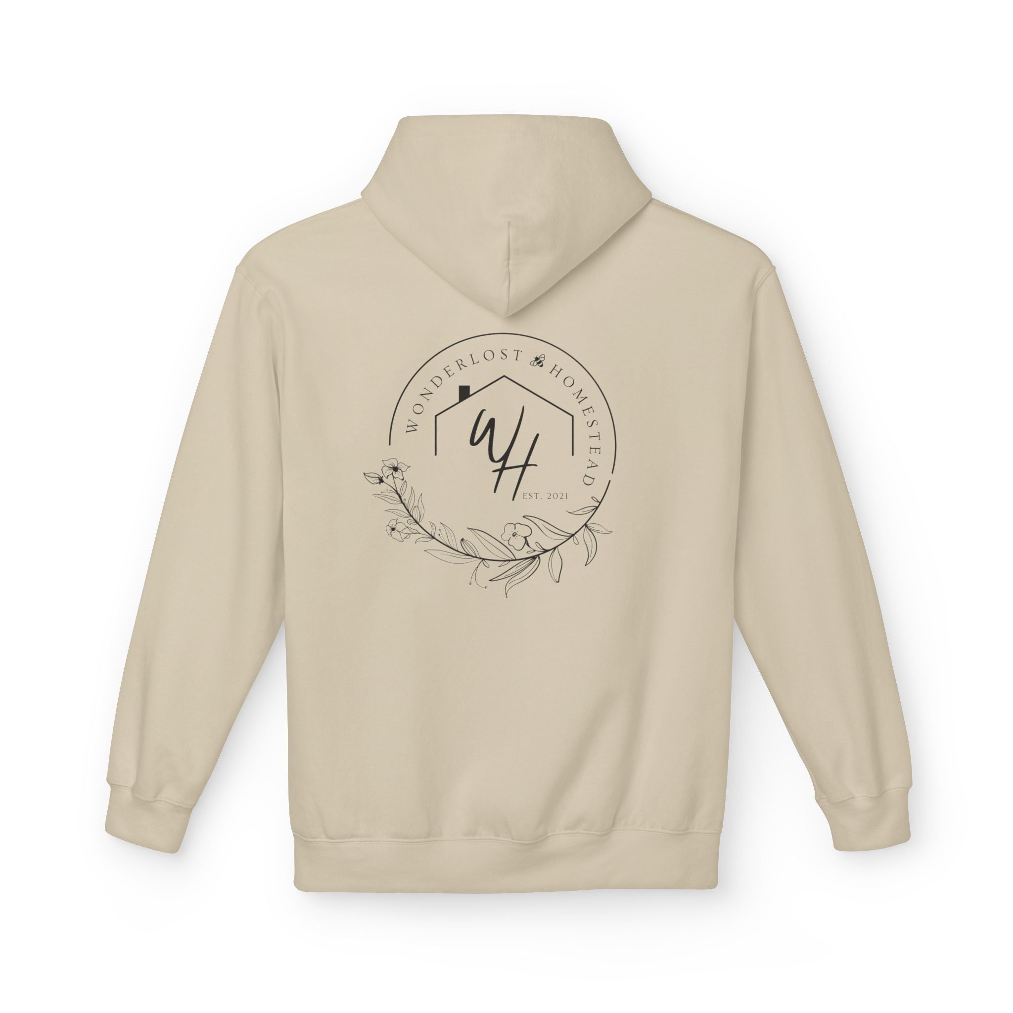 Unisex Hoodie, Black Logo (Front/Back Designs)