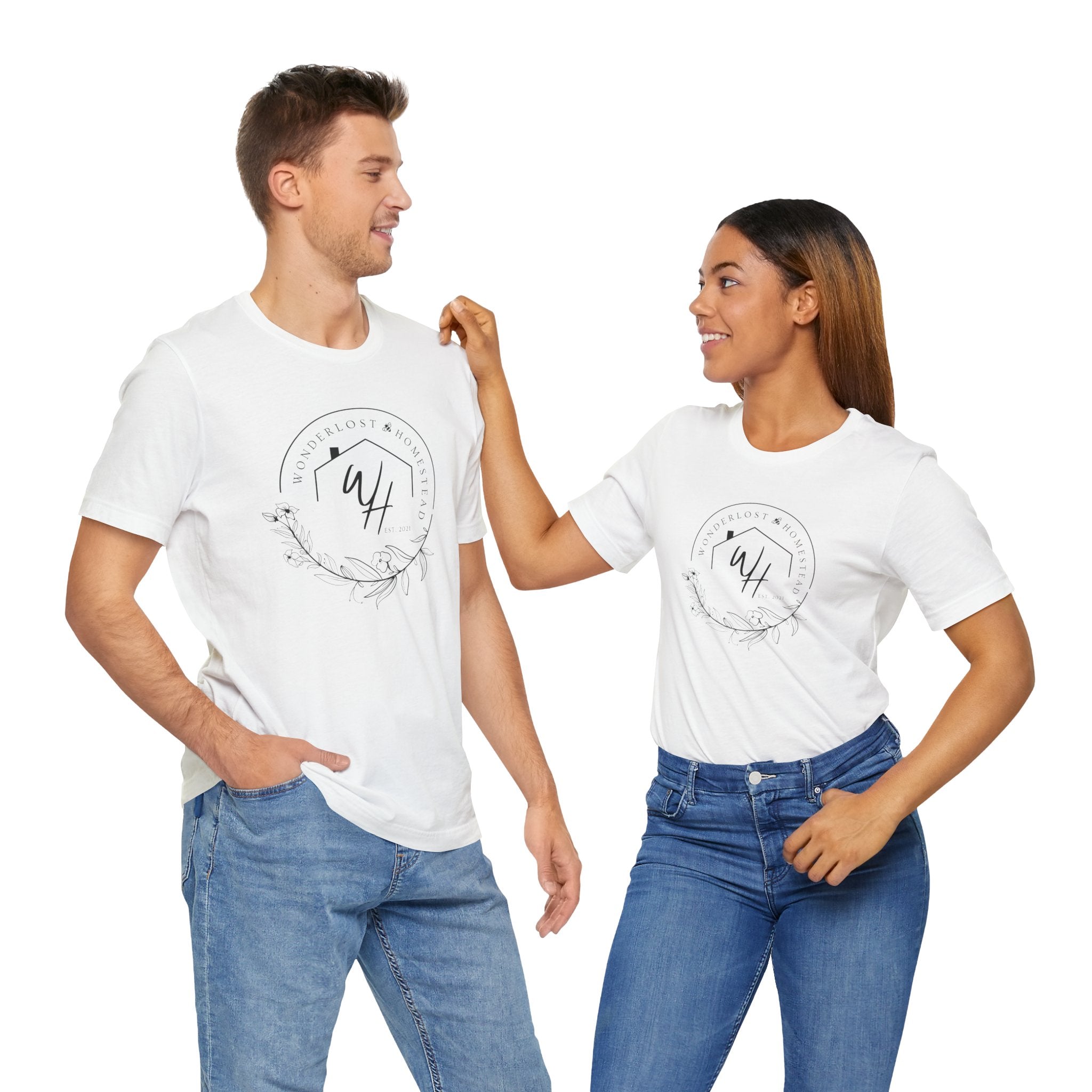 Unisex Short Sleeve T-Shirt, Black Logo