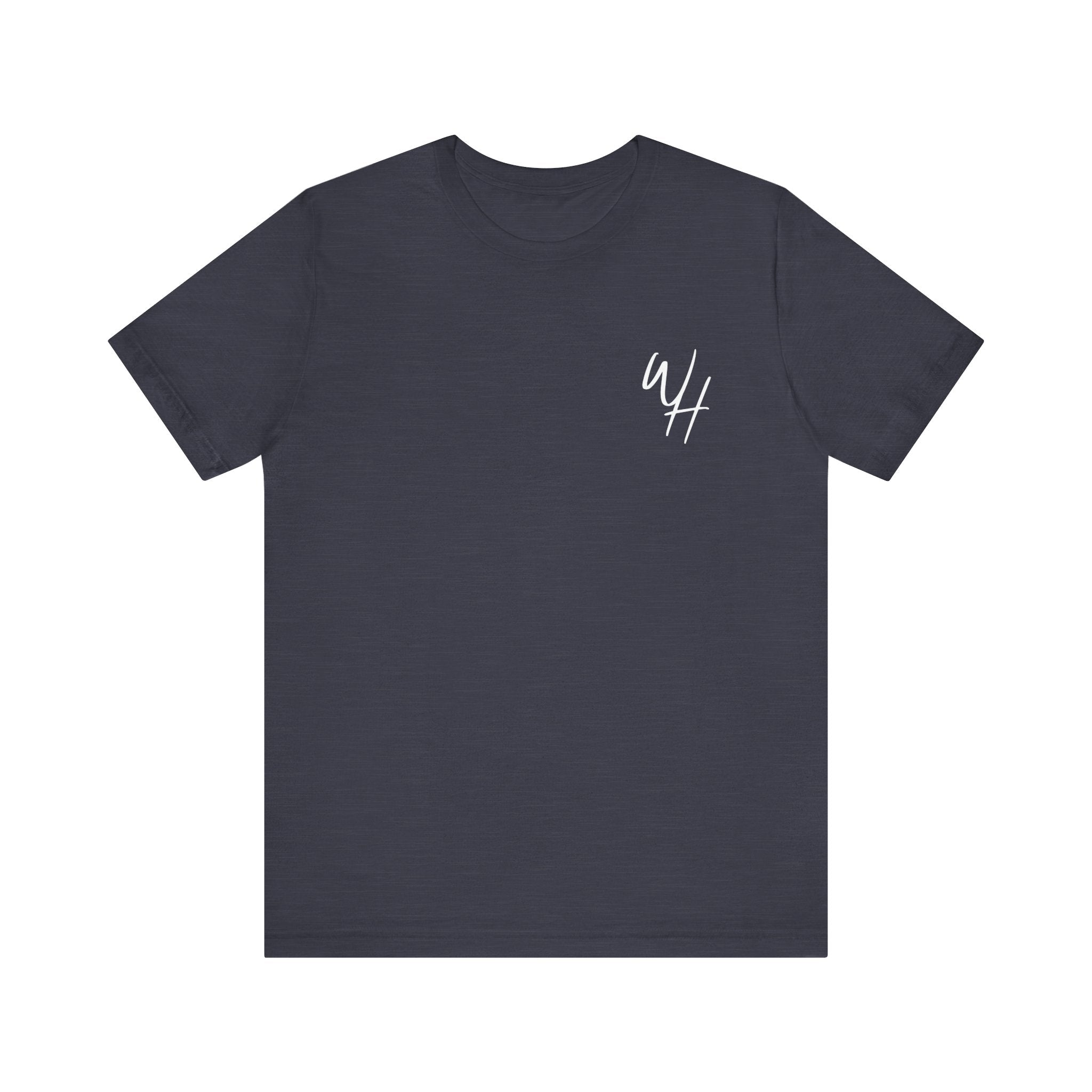 Unisex Short Sleeve T-Shirt, White Logo (Front/Back Designs)