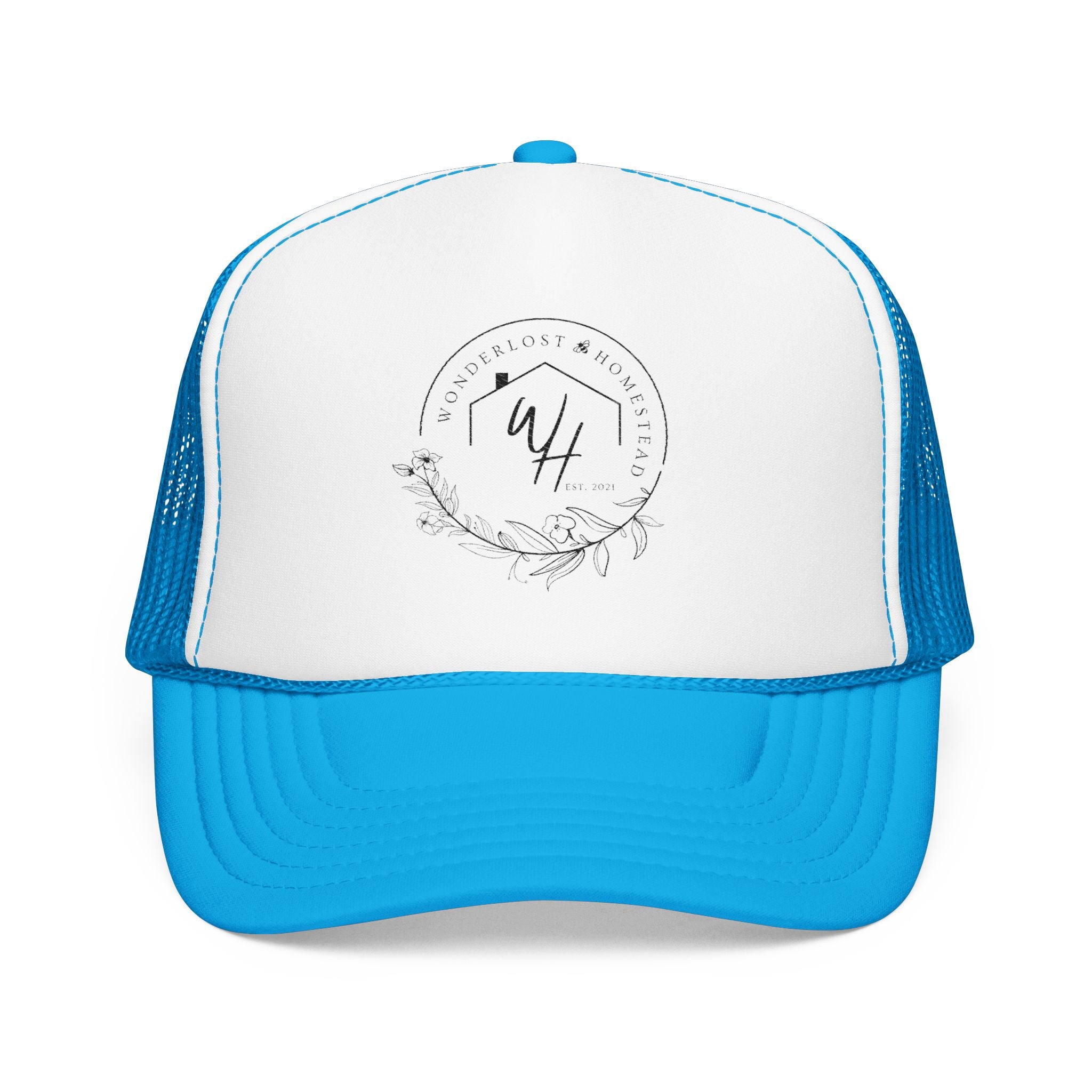 Foam Trucker Hat, Black Logo
