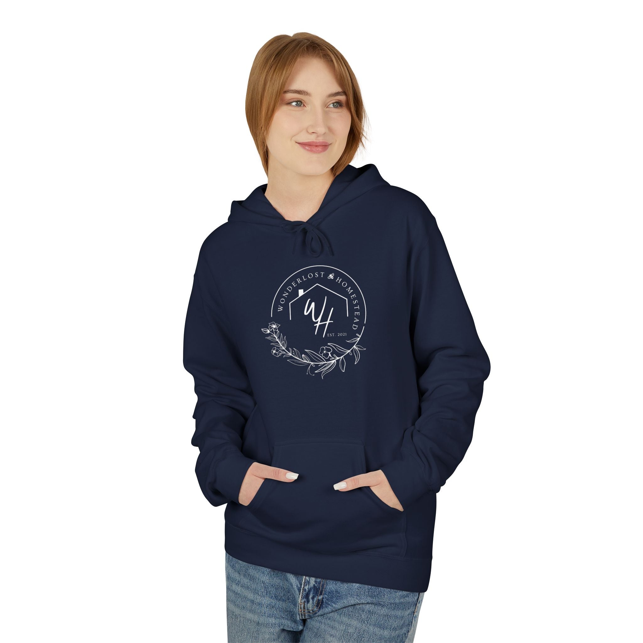 Unisex Hoodie, White Logo