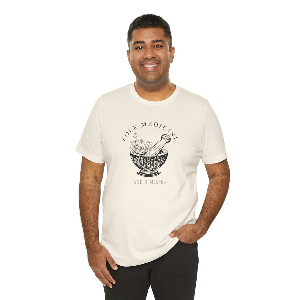 Unisex Short Sleeve T-Shirt, Black Logo