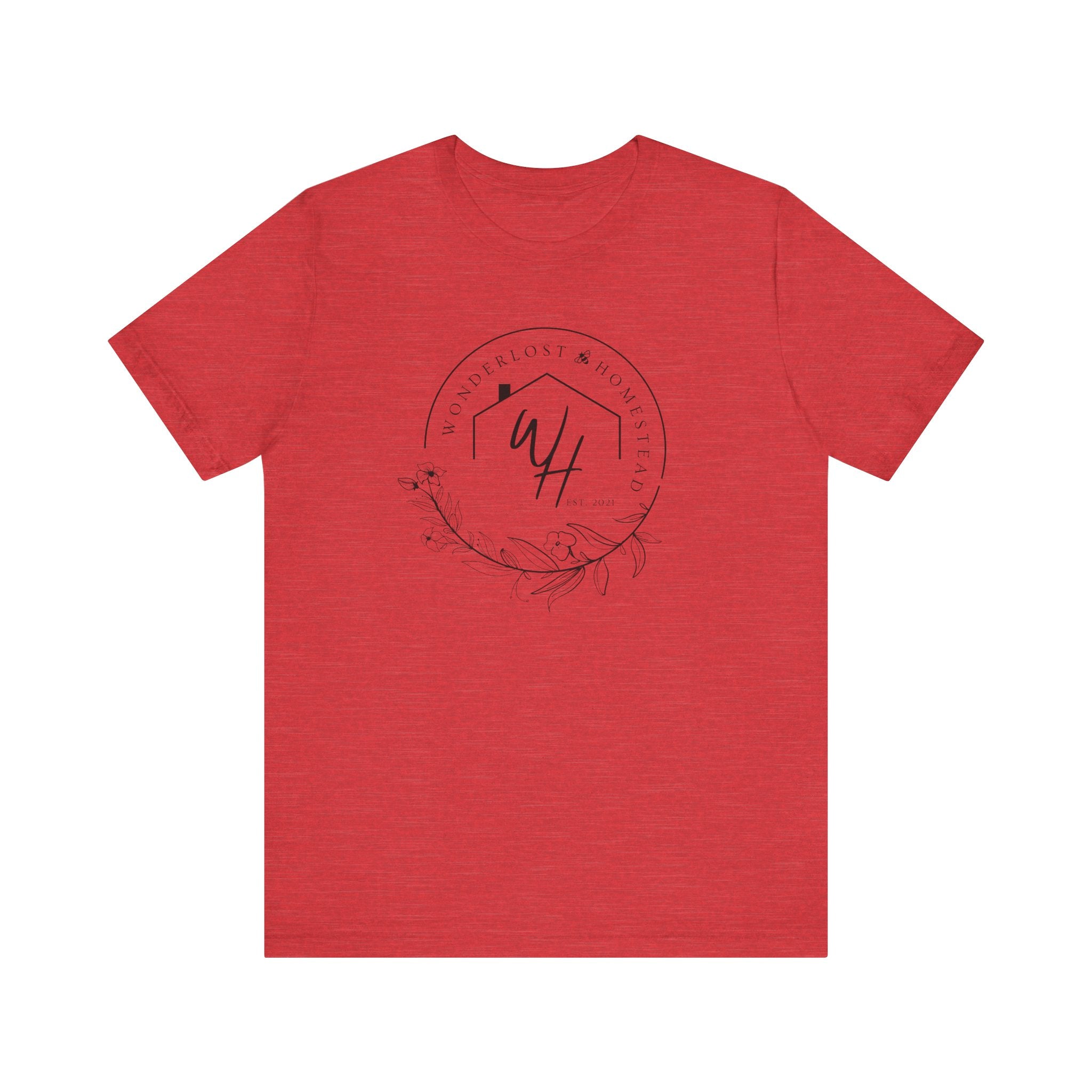 Unisex Short Sleeve T-Shirt, Black Logo