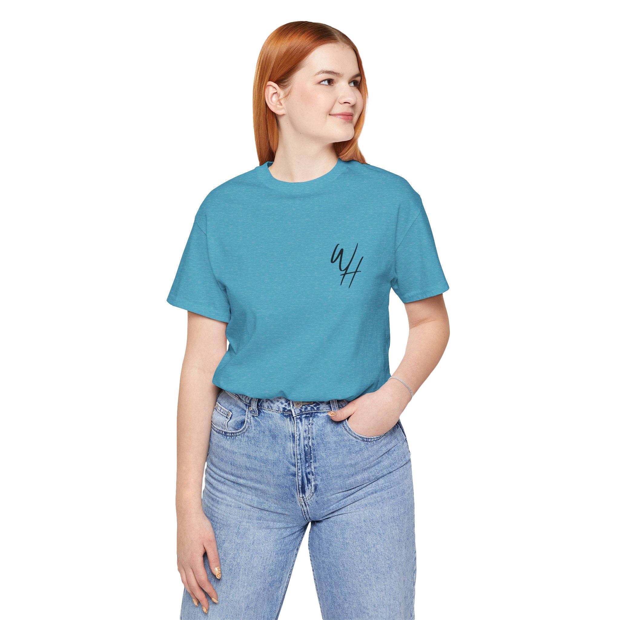 Unisex Short Sleeve T-Shirt, Black Logo (Front/Back Designs)