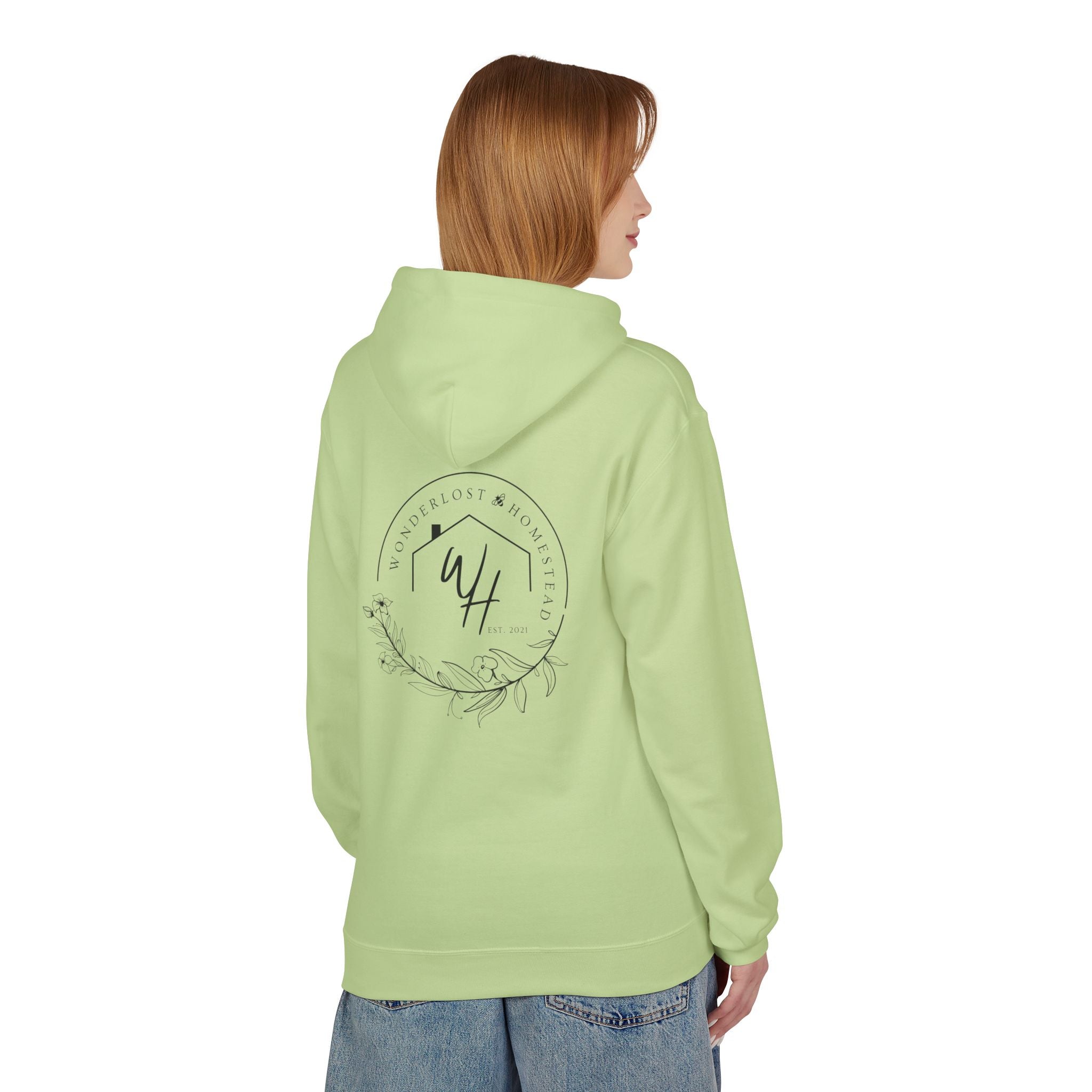 Unisex Hoodie, Black Logo (Front/Back Designs)
