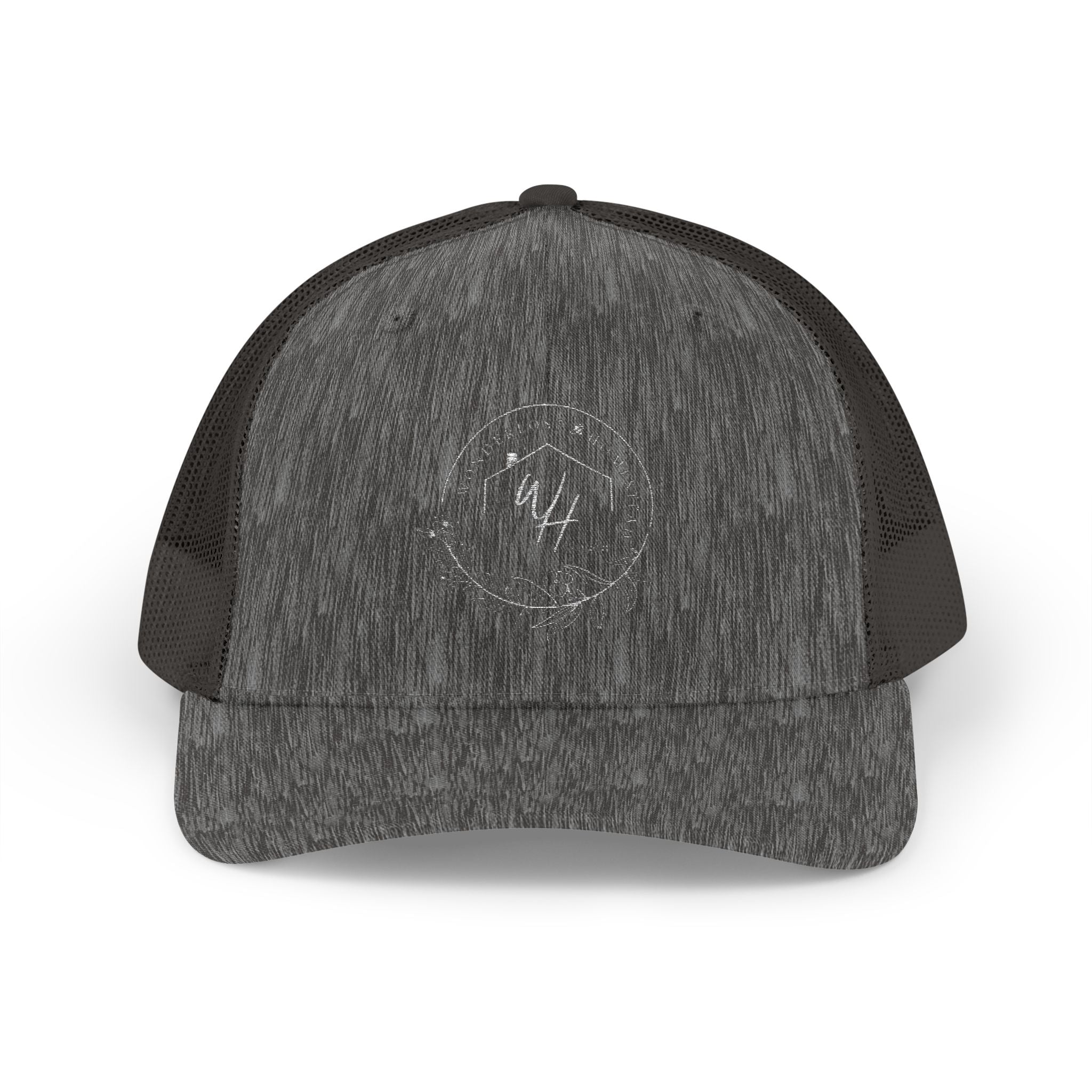 Snapback Trucker Cap, White Logo