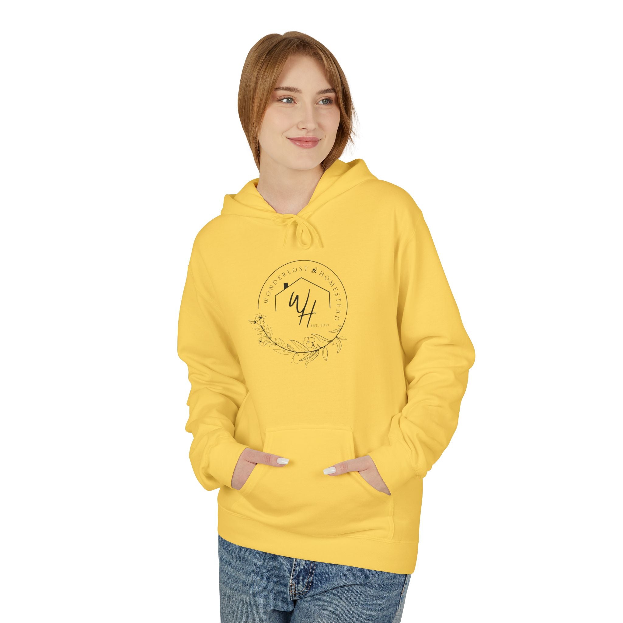 Unisex Hoodie, Black Logo