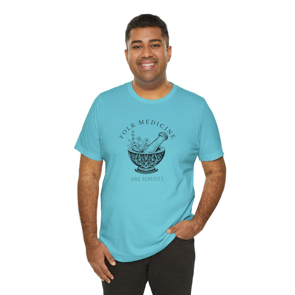 Unisex Short Sleeve T-Shirt, Black Logo